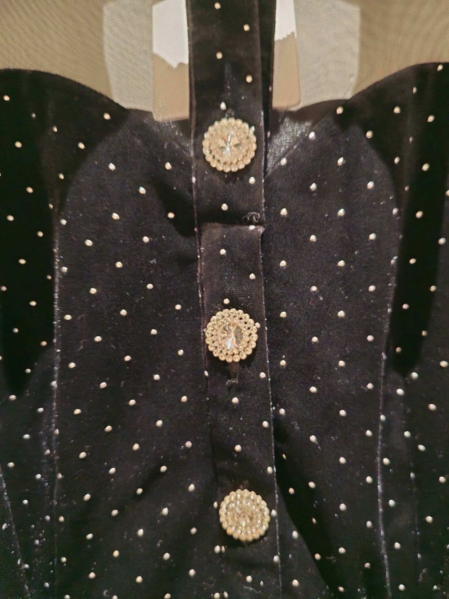 Other EIMISMOSOL Polka Dot Velvet Dress Size S / US 4 / IT 40 - 2 Thumbnail