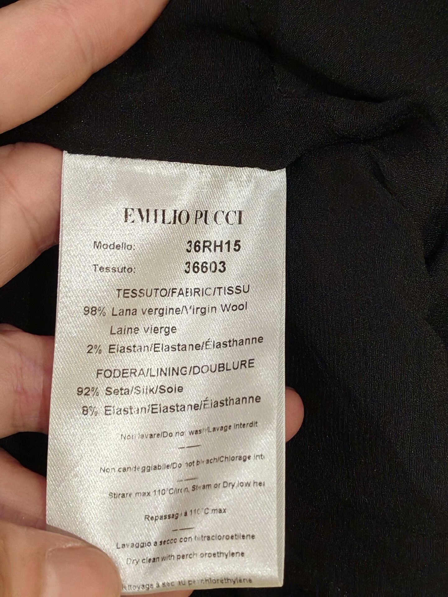 Emilio Pucci Emilio Pucci Black Dress Size M / US 6-8 / IT 42-44 - 3 Thumbnail