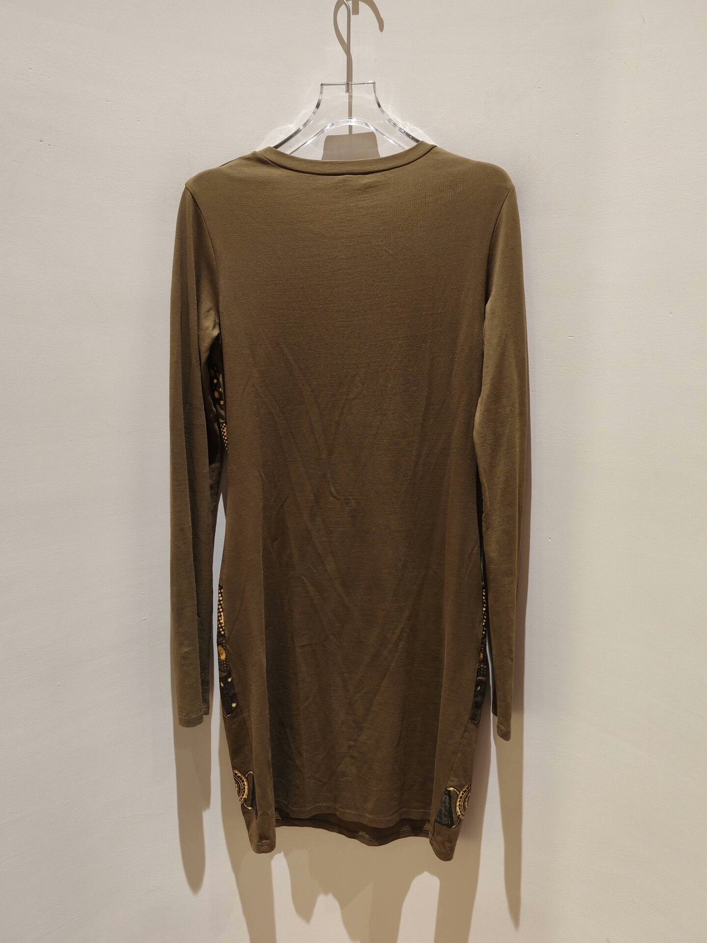 Versace Versace Military Green Long-Sleeve Dress Size M / US 6-8 / IT 42-44 - 4 Thumbnail