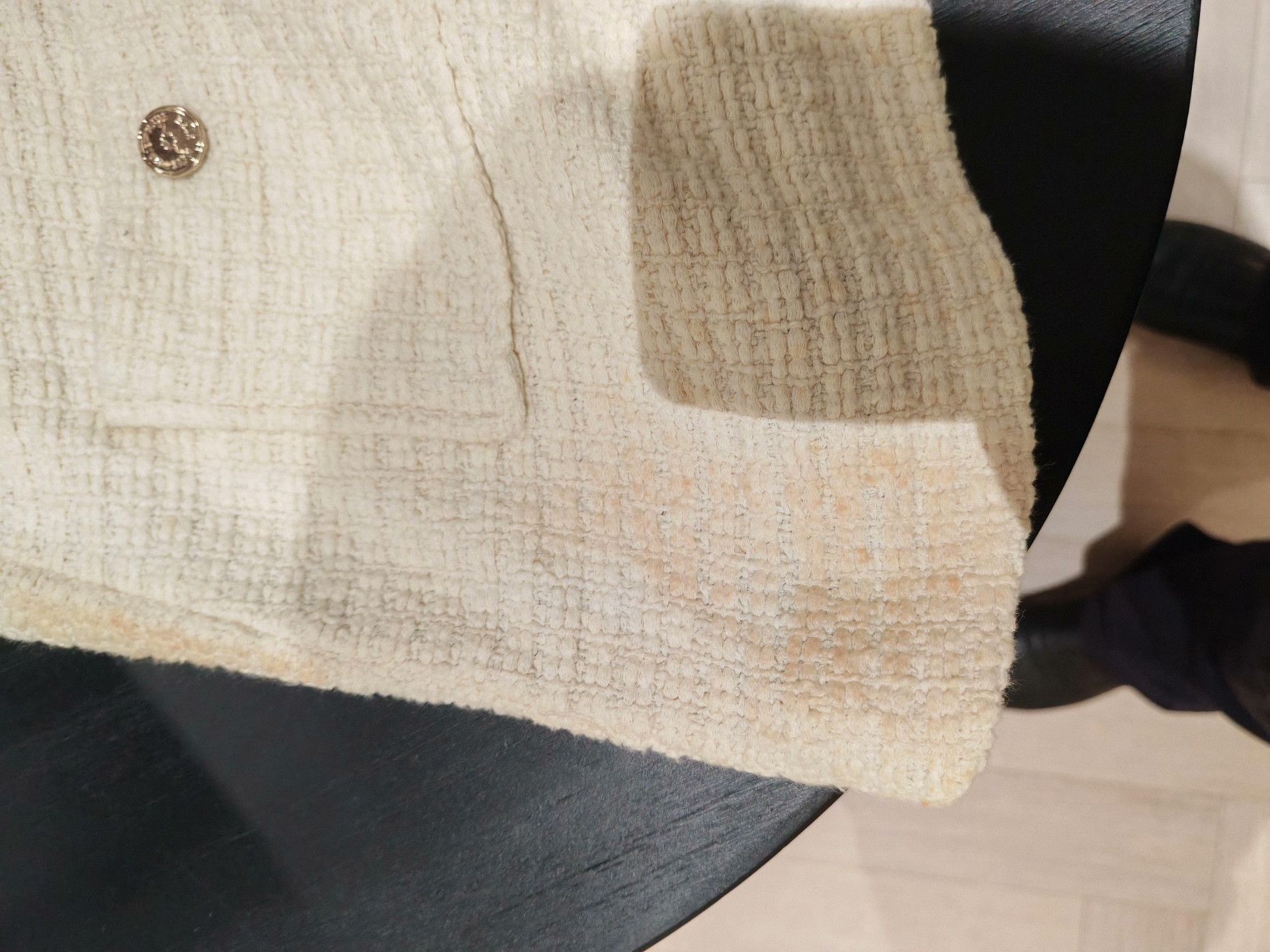 Maje Maje Cream Tweed Style Cardigan Size M / US 6-8 / IT 42-44 - 3 Thumbnail