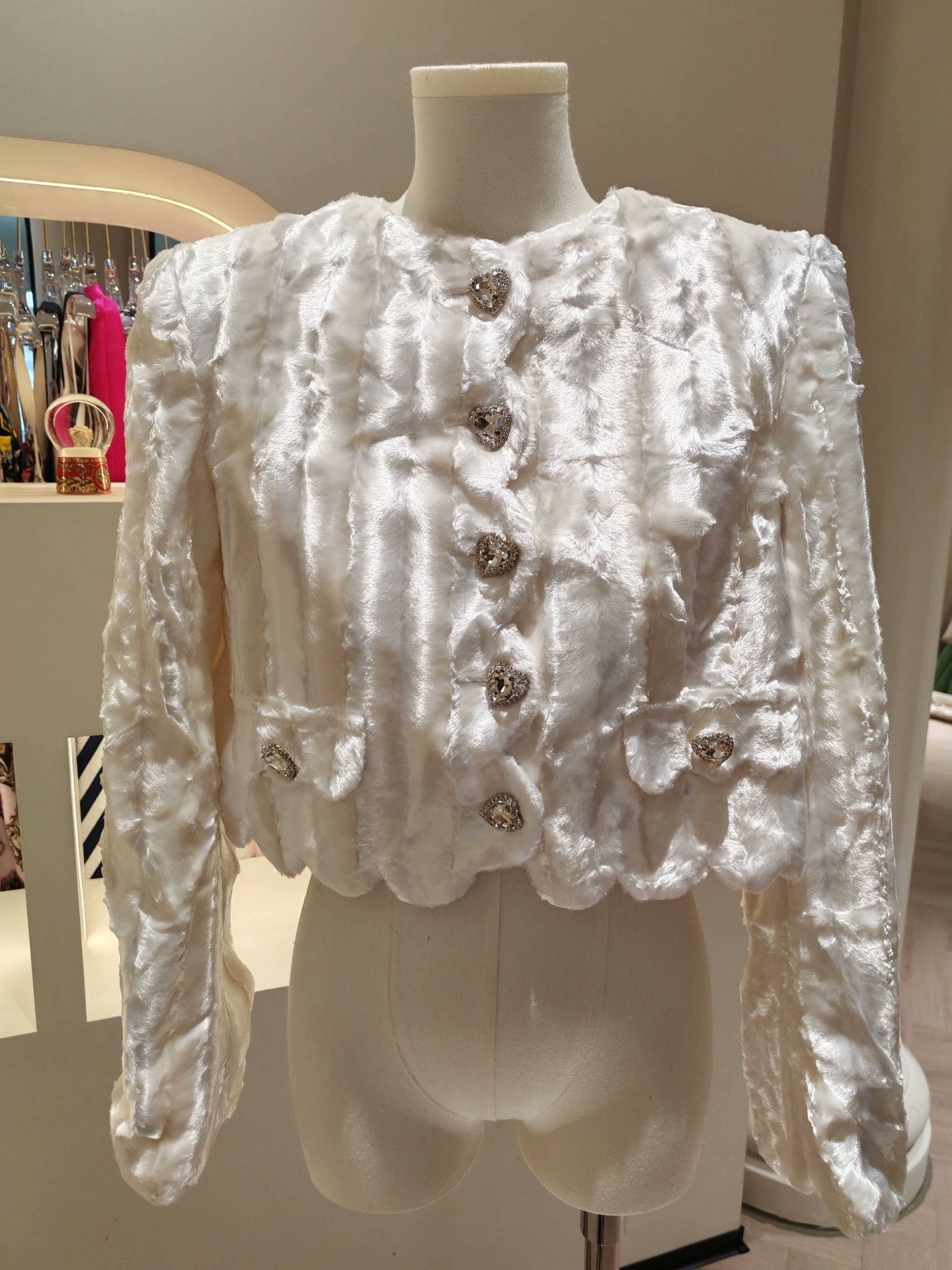 Other Diana Vevina White Velvet Set Size 32" / US 10 / IT 46 - 4 Thumbnail