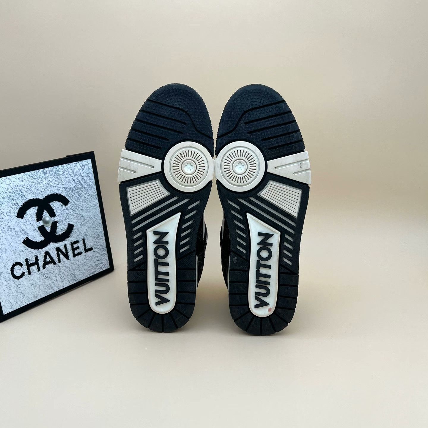 Louis Vuitton Louis Vuitton Training Denim Black Lowtop Sneakers 10 Men Size US 10 / EU 43 - 5 Thumbnail