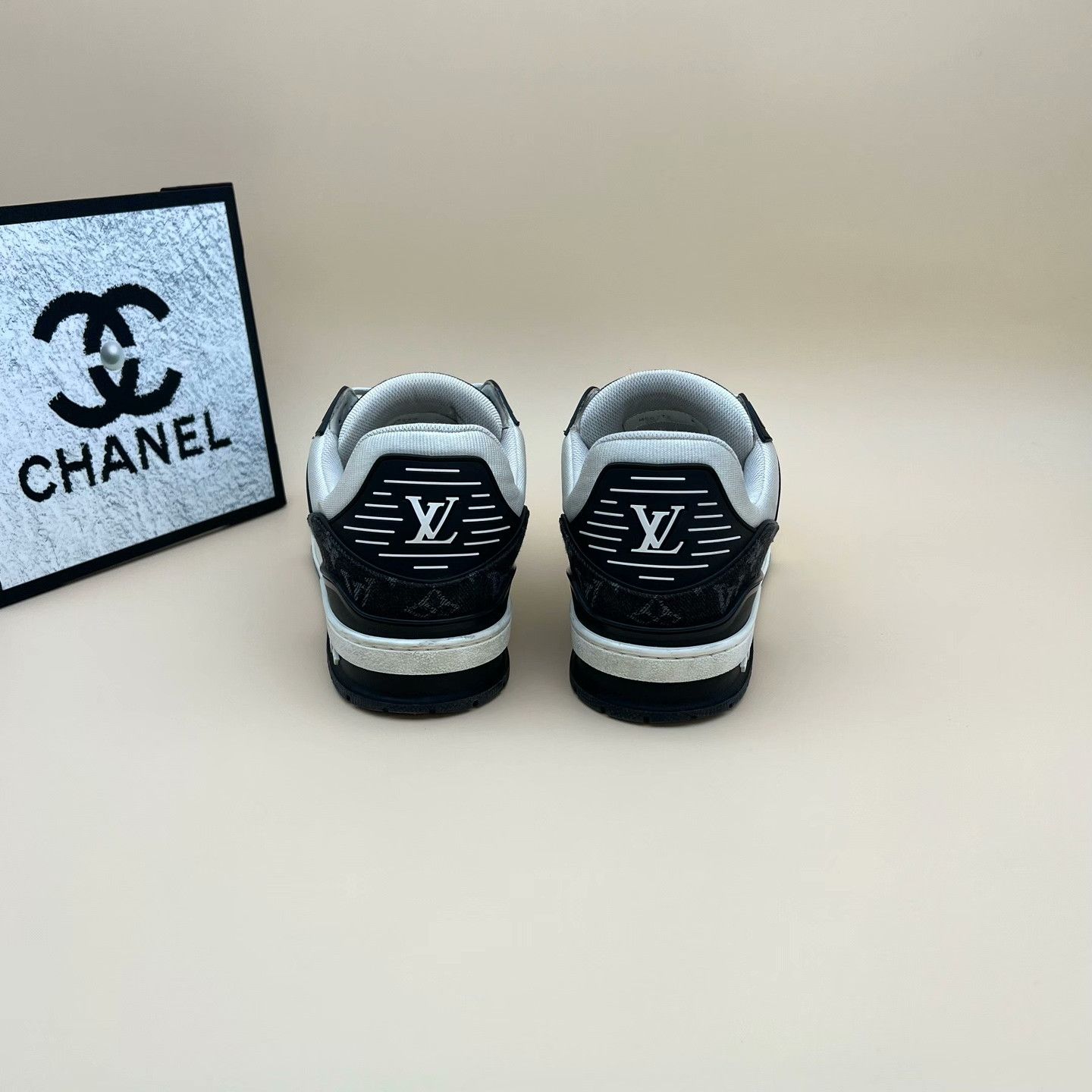 Louis Vuitton Louis Vuitton Training Denim Black Lowtop Sneakers 10 Men Size US 10 / EU 43 - 3 Thumbnail