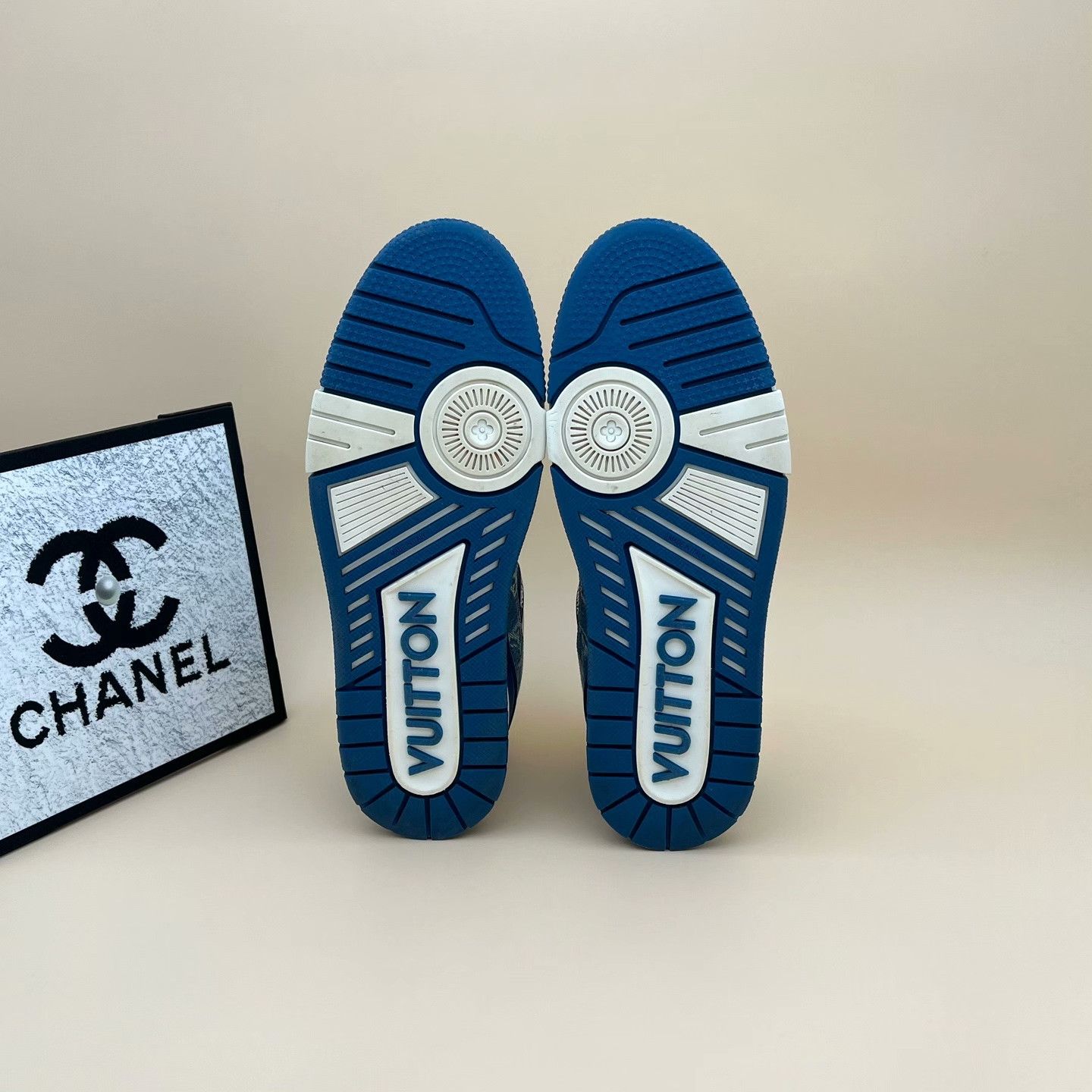 Louis Vuitton Louis Vuitton Training Denim Blue Lowtop Sneakers 10 Men Size US 10 / EU 43 - 5 Thumbnail