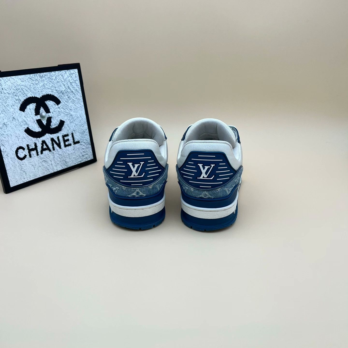 Louis Vuitton Louis Vuitton Training Denim Blue Lowtop Sneakers 10 Men Size US 10 / EU 43 - 3 Thumbnail