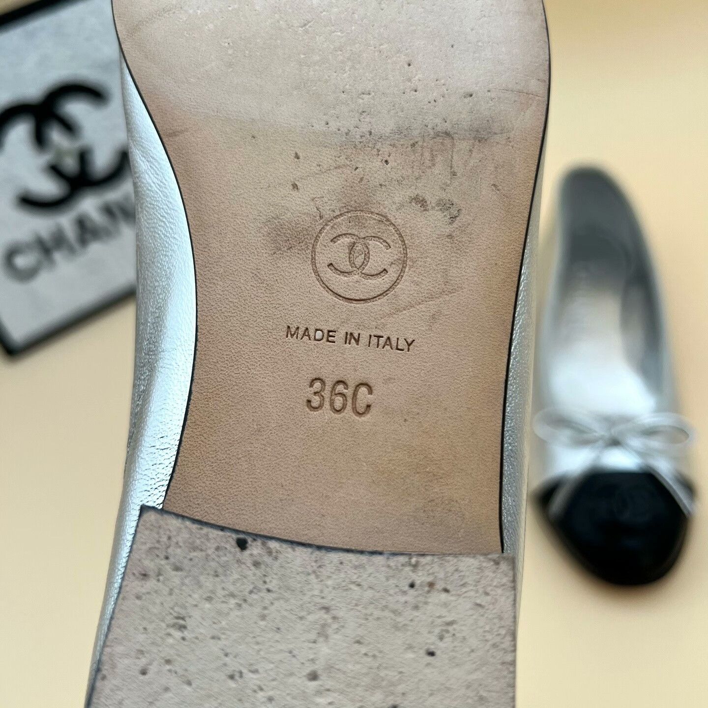 Chanel Chanel Casual Silver Lowtop Sneakers us_6 Women Size US 6 / IT 36 - 6 Thumbnail