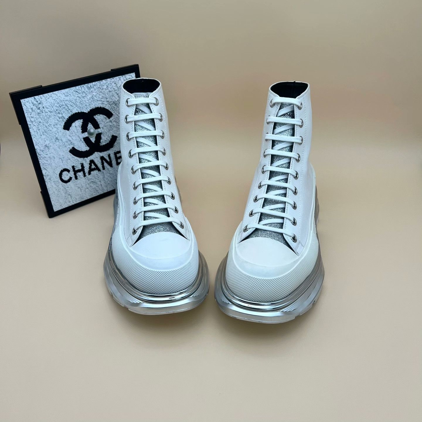 Alexander McQueen Alexander McQueen White Boots 12 Men Size US 12 / EU 45 - 2 Thumbnail
