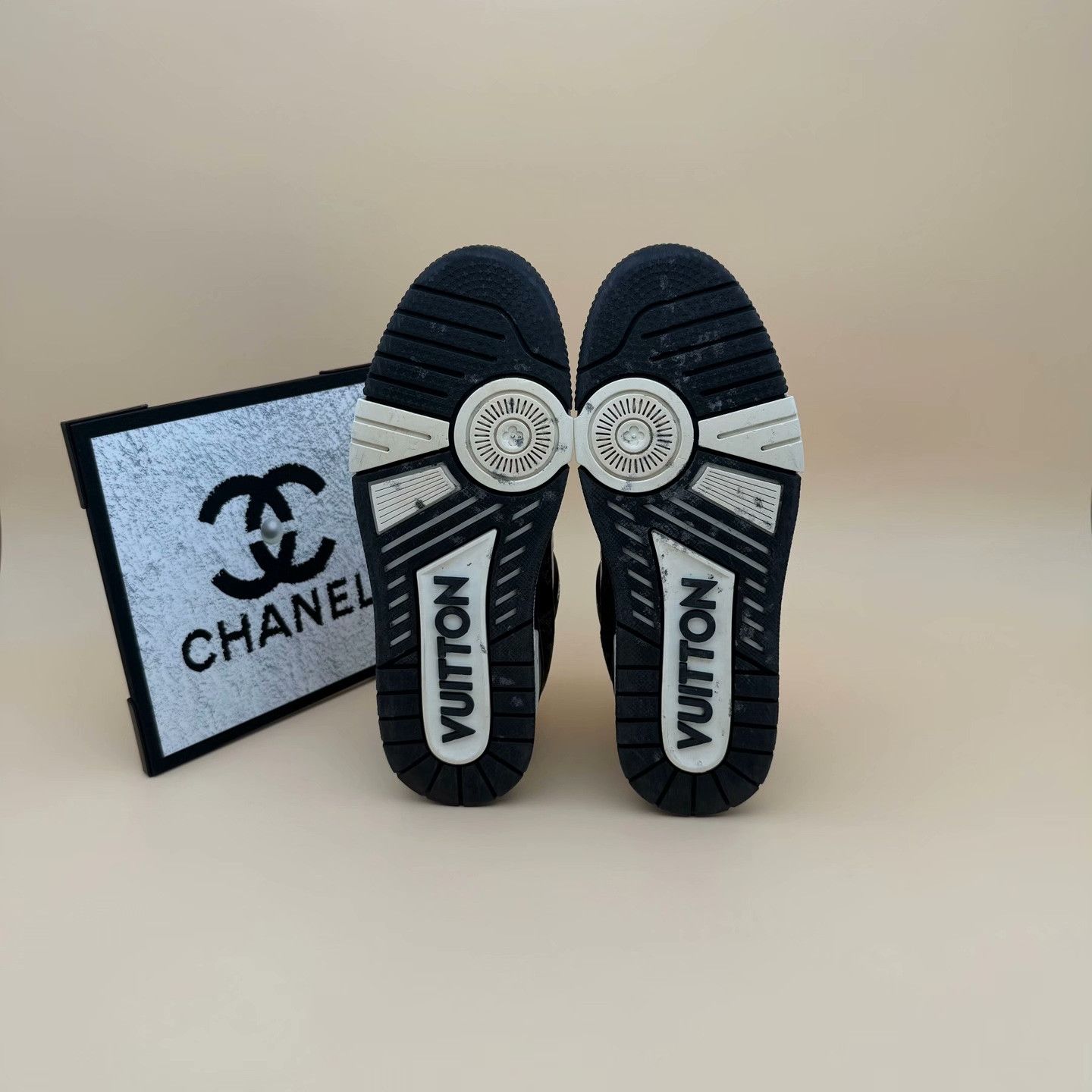 Louis Vuitton Louis Vuitton Training Denim Black Lowtop Sneakers 7 Men Size US 7 / EU 40 - 5 Thumbnail