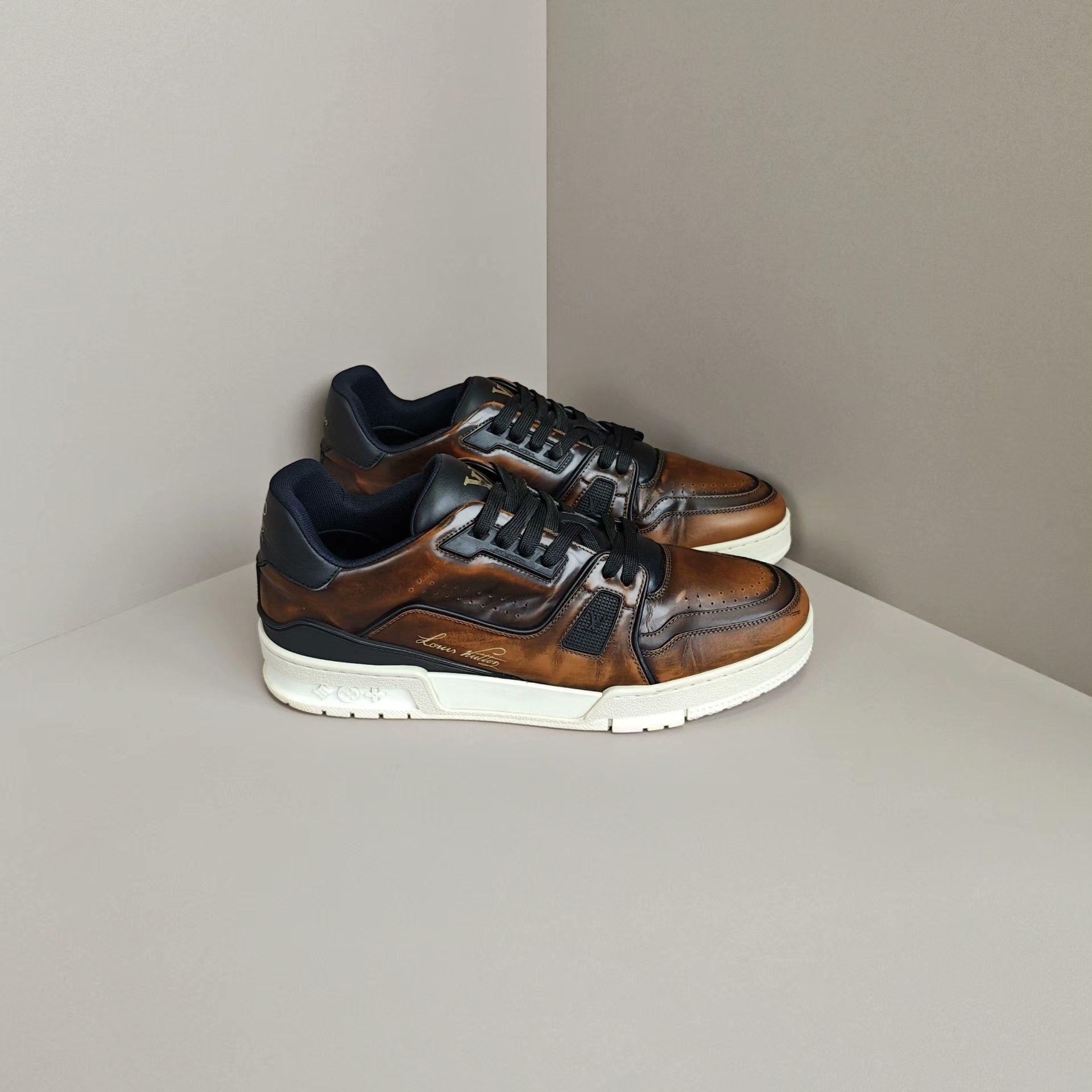 Louis Vuitton Louis Vuitton Training Brown Lowtop Sneakers 9 Men Size US 9 / EU 42 - 4 Thumbnail