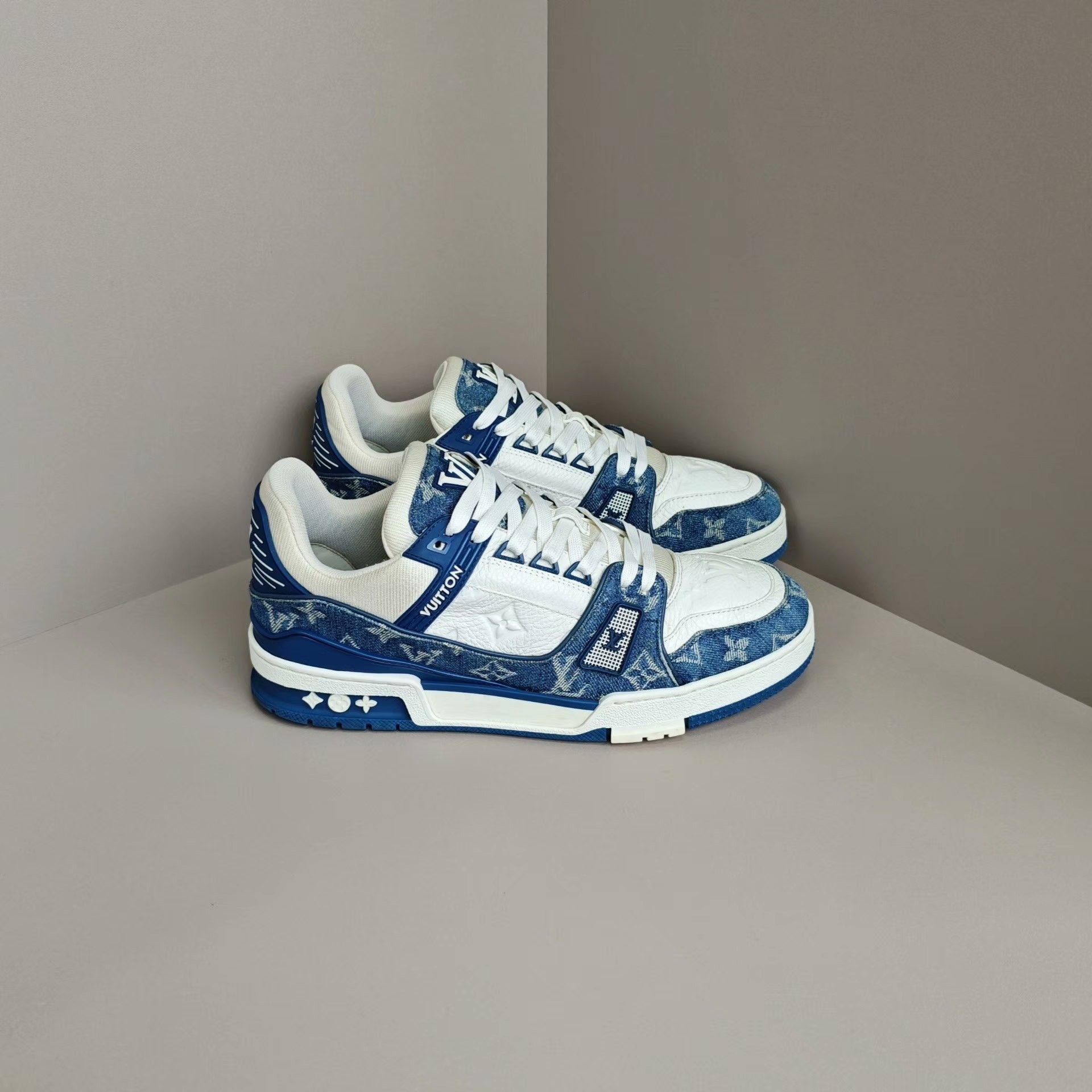 Louis Vuitton Louis Vuitton Training Denim Blue Lowtop Sneakers 8 Men Size US 8 / EU 41 - 4 Thumbnail