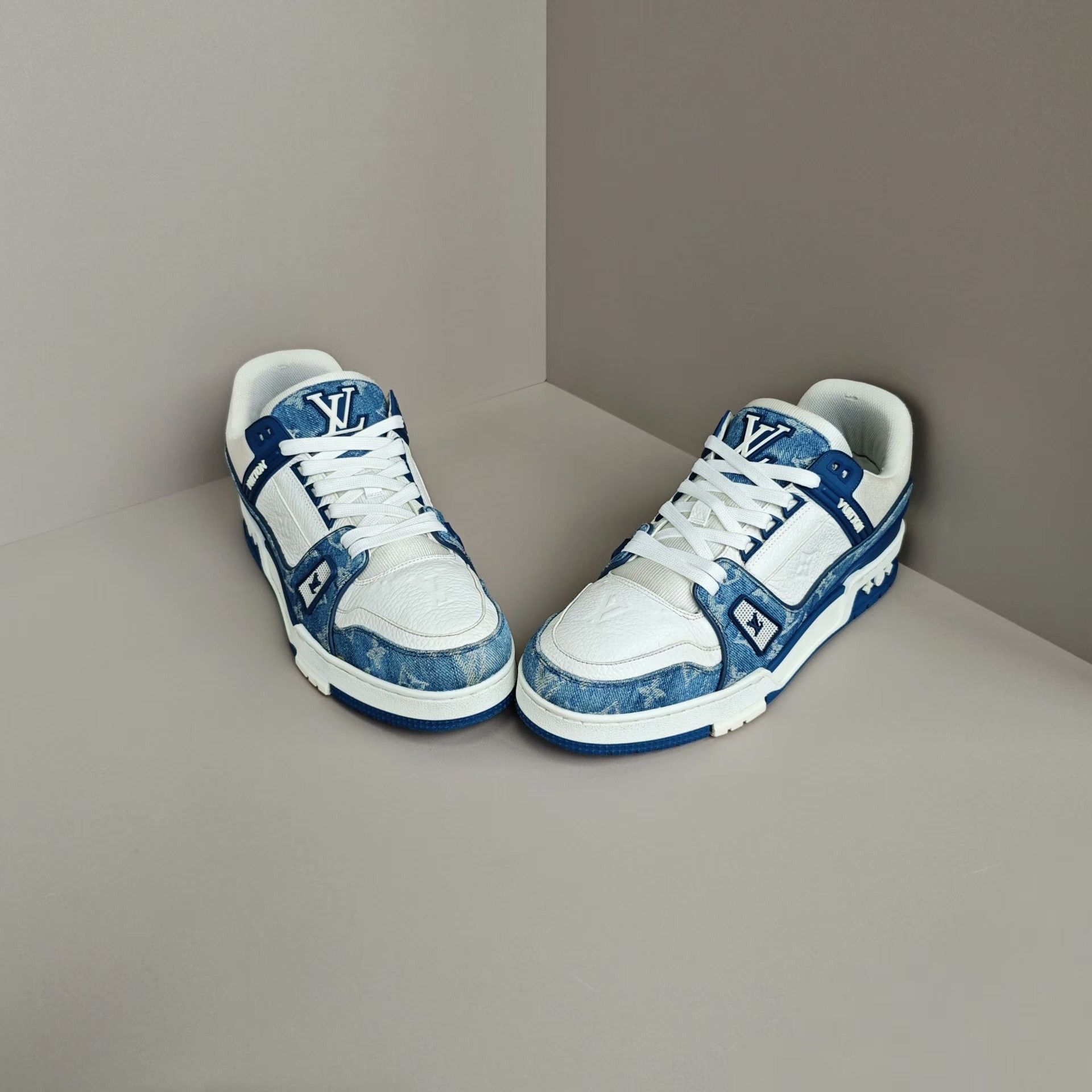 Louis Vuitton Louis Vuitton Training Denim Blue Lowtop Sneakers 9 Men Size US 9 / EU 42 - 2 Thumbnail