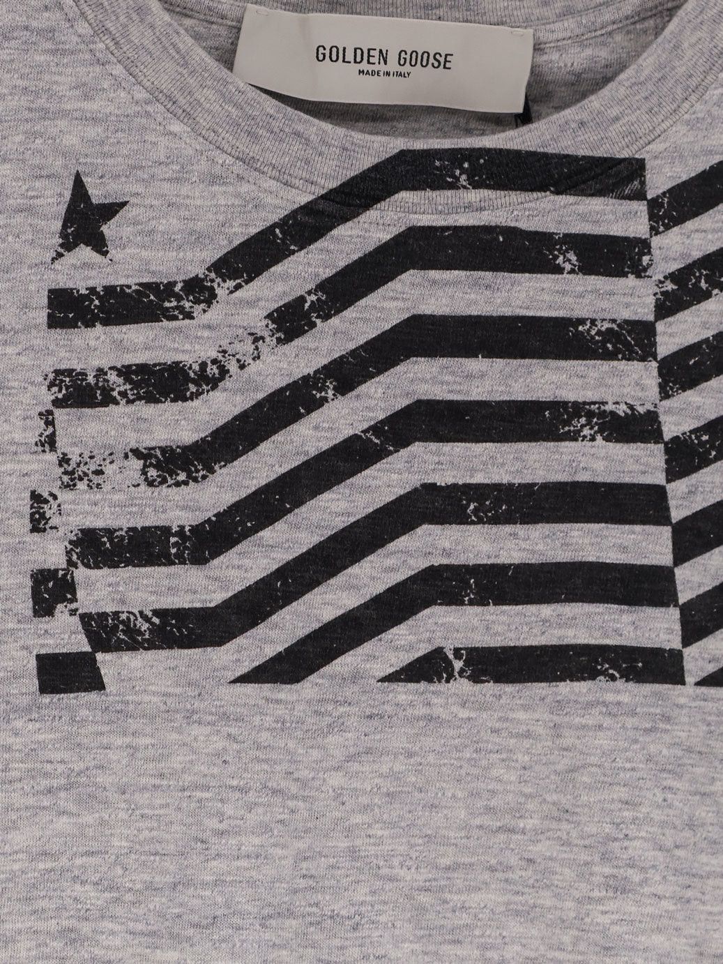 Golden Goose Cotton T-Shirt With Flag Print On The Front Size US M / EU 48-50 / 2 - 3 Thumbnail