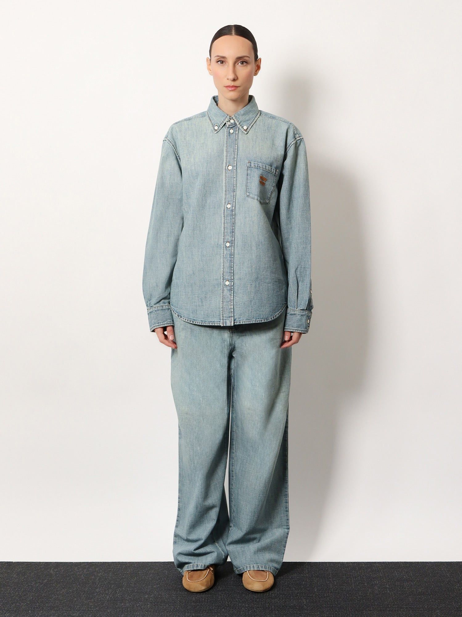 Miu Miu Denim Shirt Size S / US 4 / IT 40 - 4 Thumbnail