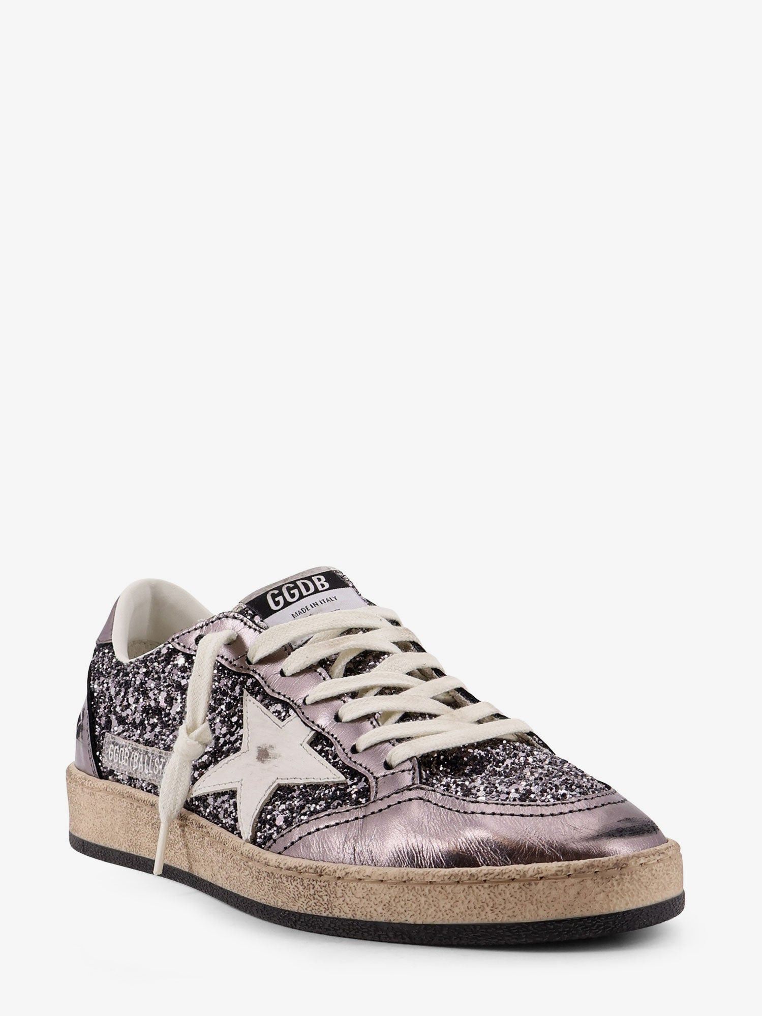 Golden Goose Ball Star Glittered Leather Sneakers Size US 6 / IT 36 - 2 Thumbnail