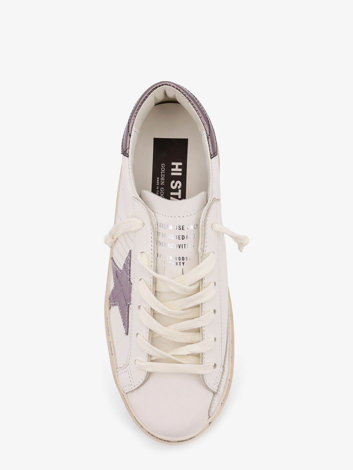 Golden Goose Hi Star Leather Sneakers With Side Logo Size US 10 / IT 40 - 5 Thumbnail