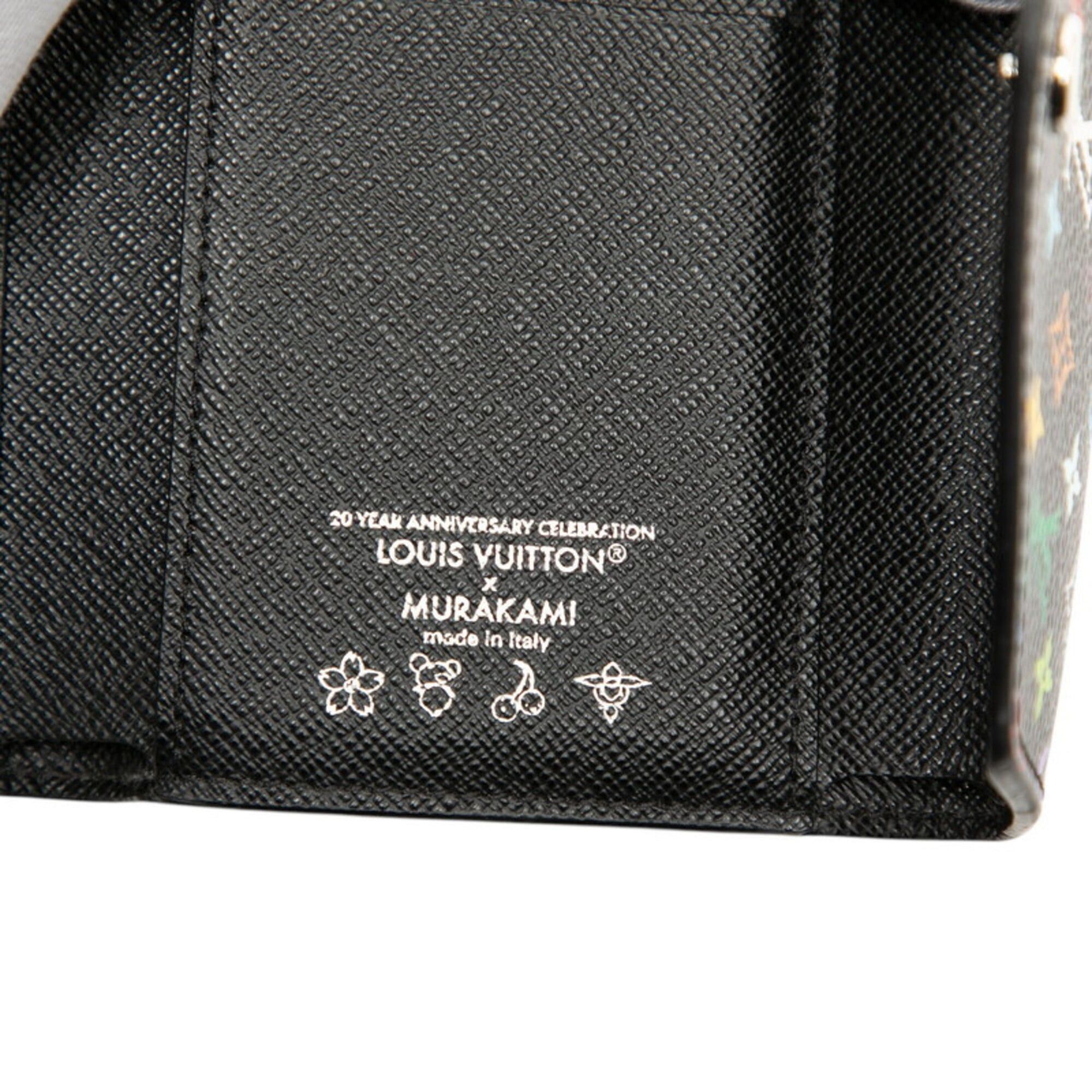 Louis Vuitton Louis Vuitton x Takashi Murakami Portefeuille Victorine Tri-fold Wallet M14163 Black Women's LOUIS VUITTON Size ONE SIZE - 7 Thumbnail