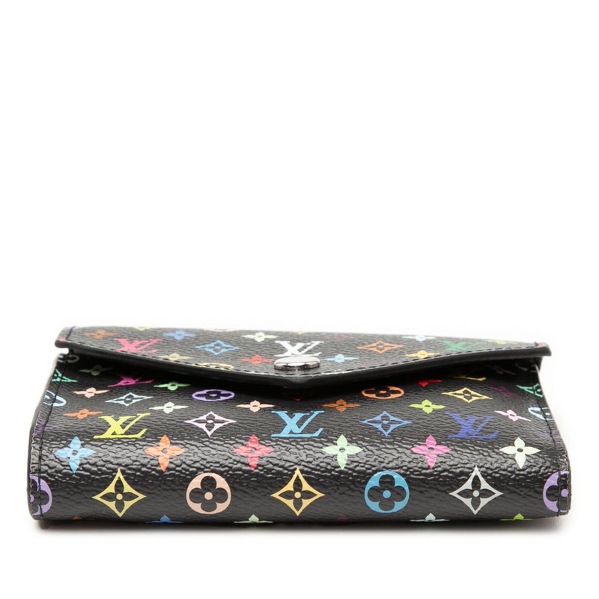 Louis Vuitton Louis Vuitton x Takashi Murakami Portefeuille Victorine Tri-fold Wallet M14163 Black Women's LOUIS VUITTON Size ONE SIZE - 2 Thumbnail