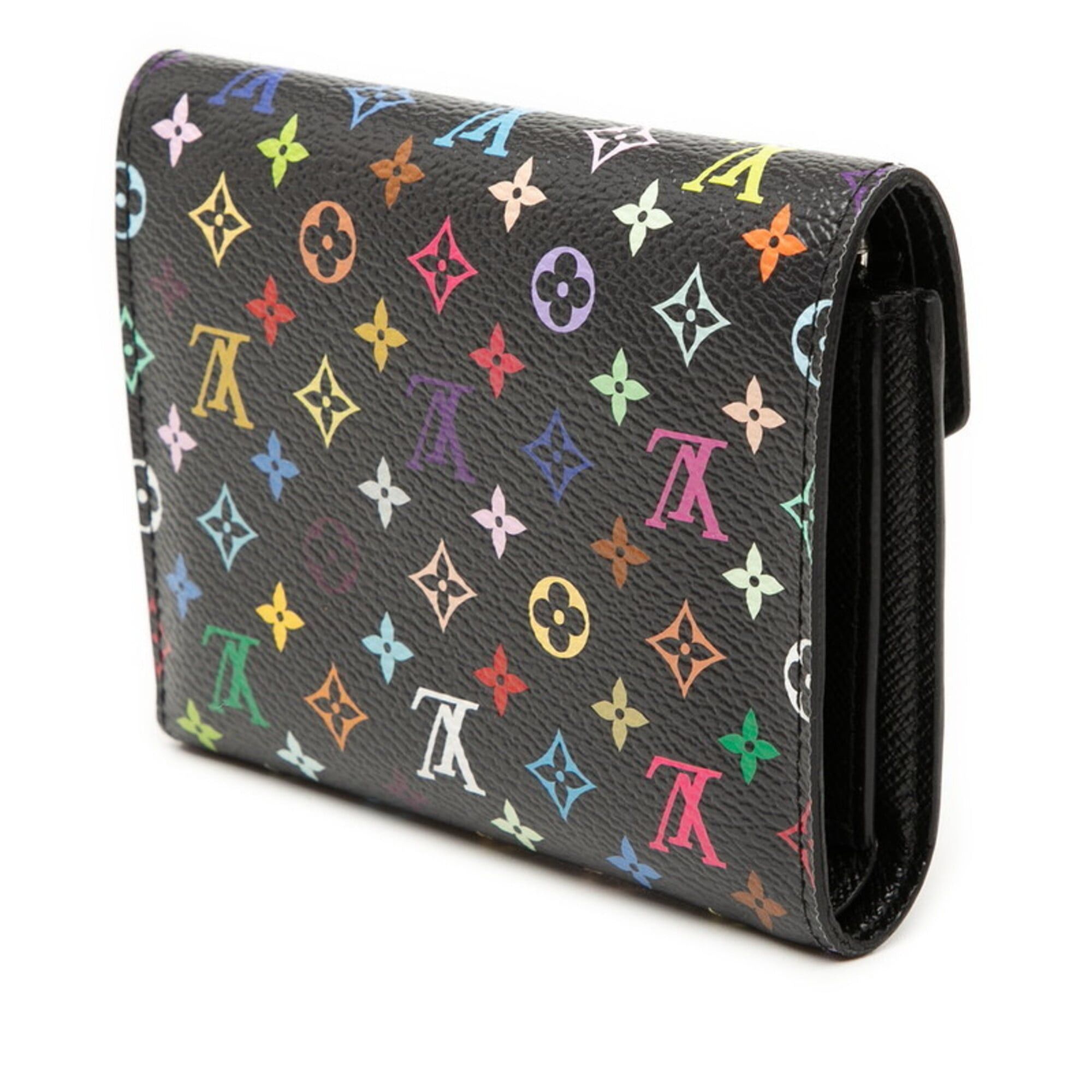 Louis Vuitton Louis Vuitton x Takashi Murakami Portefeuille Victorine Tri-fold Wallet M14163 Black Women's LOUIS VUITTON Size ONE SIZE - 3 Thumbnail