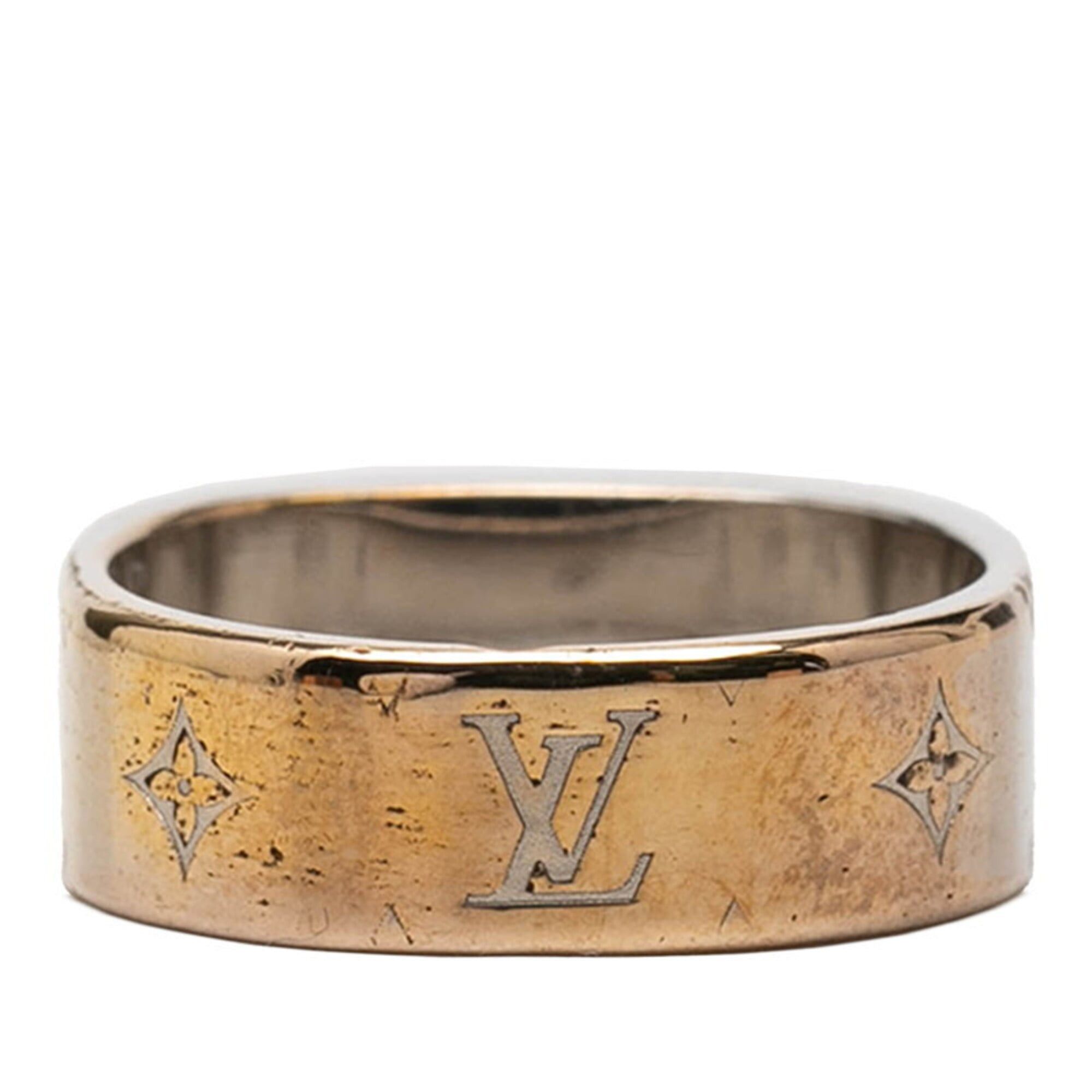 Louis Vuitton Louis Vuitton Nanogram Ring, Size #S, M00216, Silver Gold Metal Plated, Women's. Size ONE SIZE - 3 Thumbnail