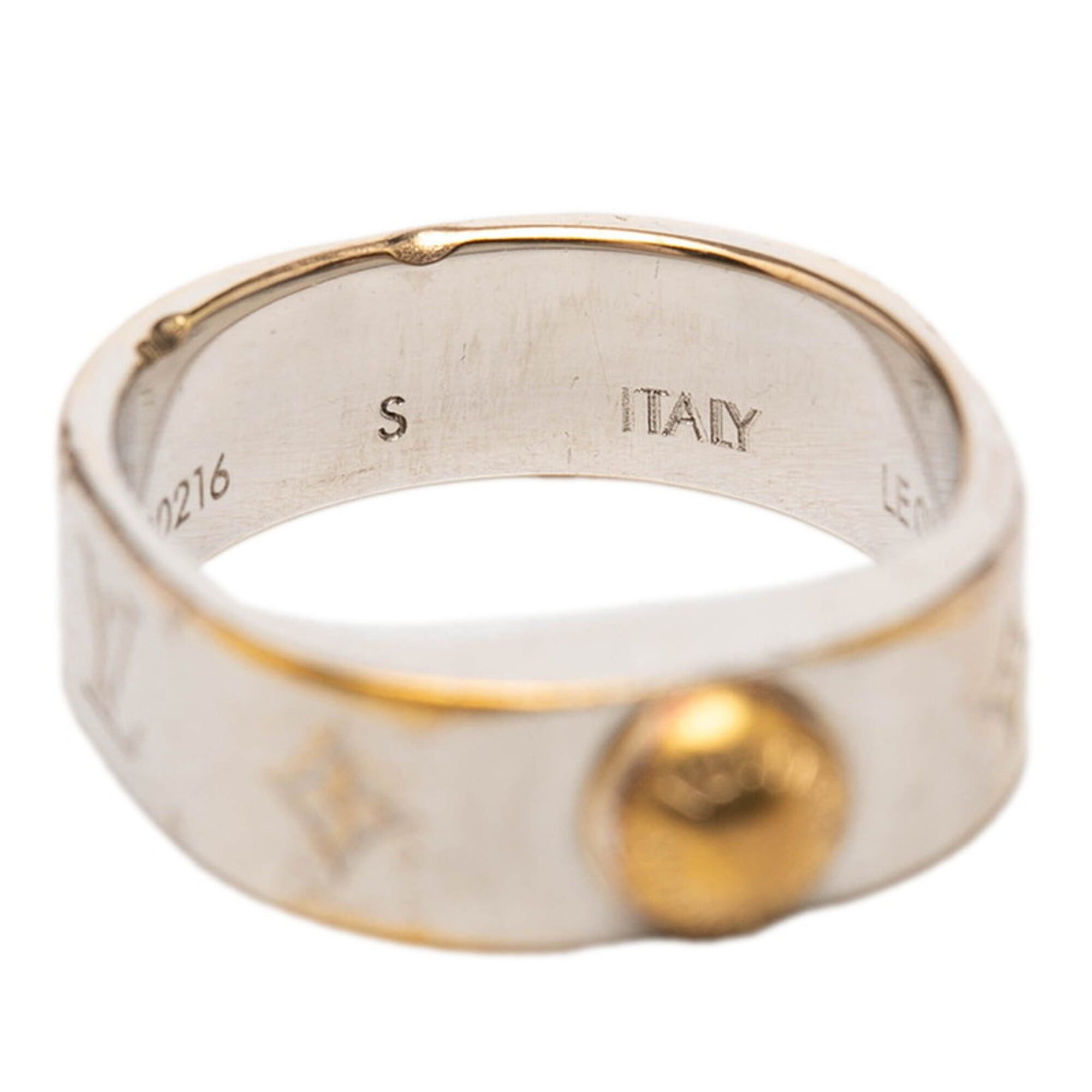 Louis Vuitton Louis Vuitton Nanogram Ring, Size #S, M00216, Silver Gold Metal Plated, Women's. Size ONE SIZE - 4 Thumbnail