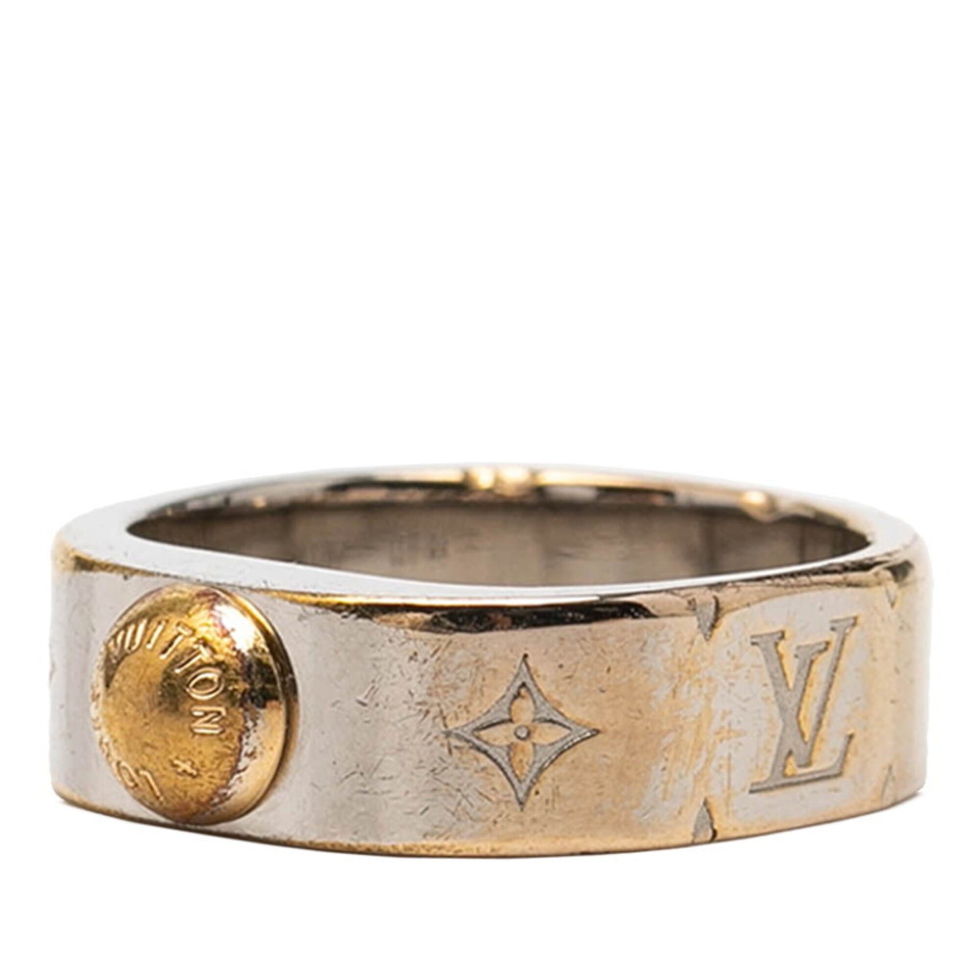 Louis Vuitton Louis Vuitton Nanogram Ring, Size #S, M00216, Silver Gold Metal Plated, Women's. Size ONE SIZE - 2 Thumbnail