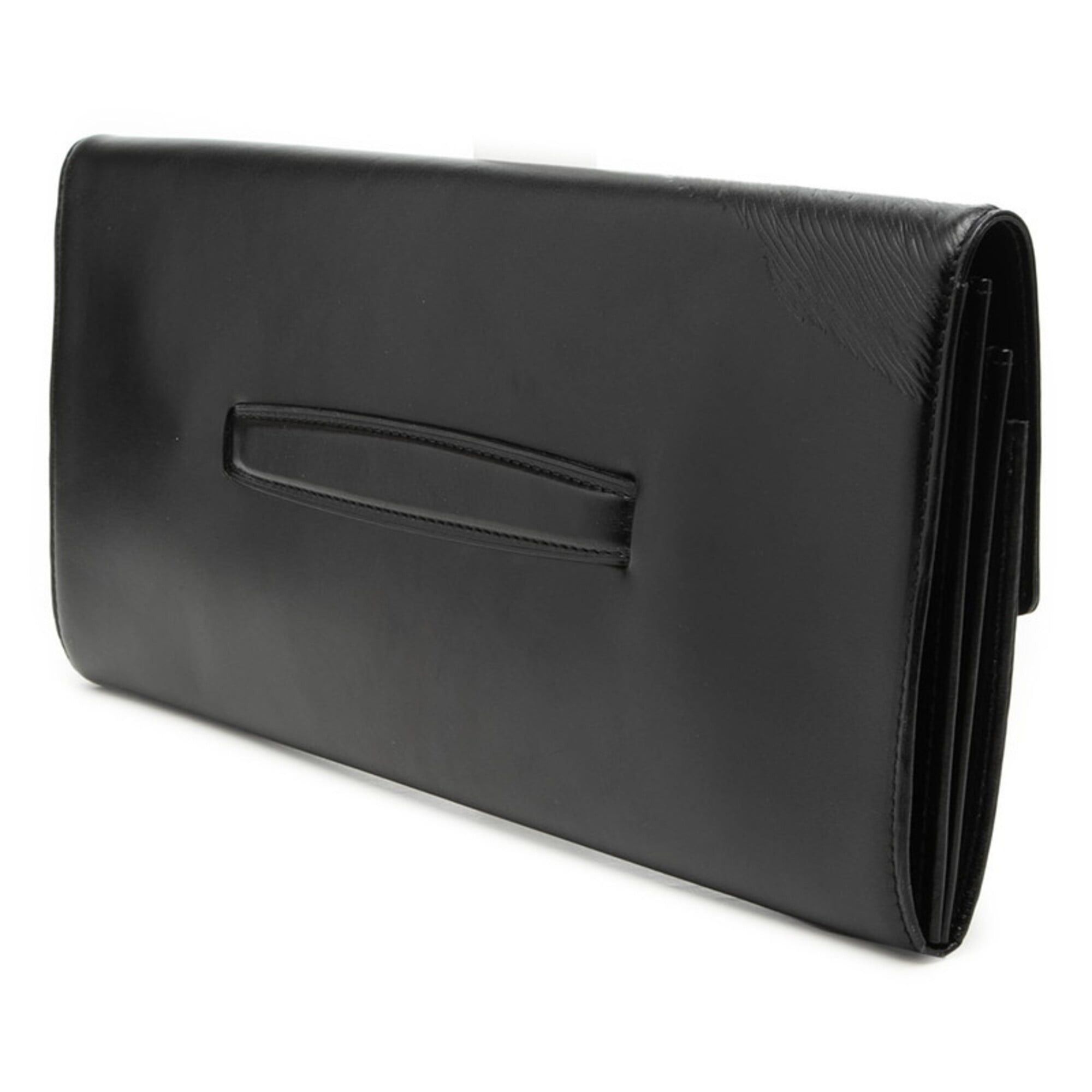 Louis Vuitton Louis Vuitton Opera Aegean Second Bag Clutch Black Leather Women's LOUIS VUITTON Size ONE SIZE - 2 Thumbnail