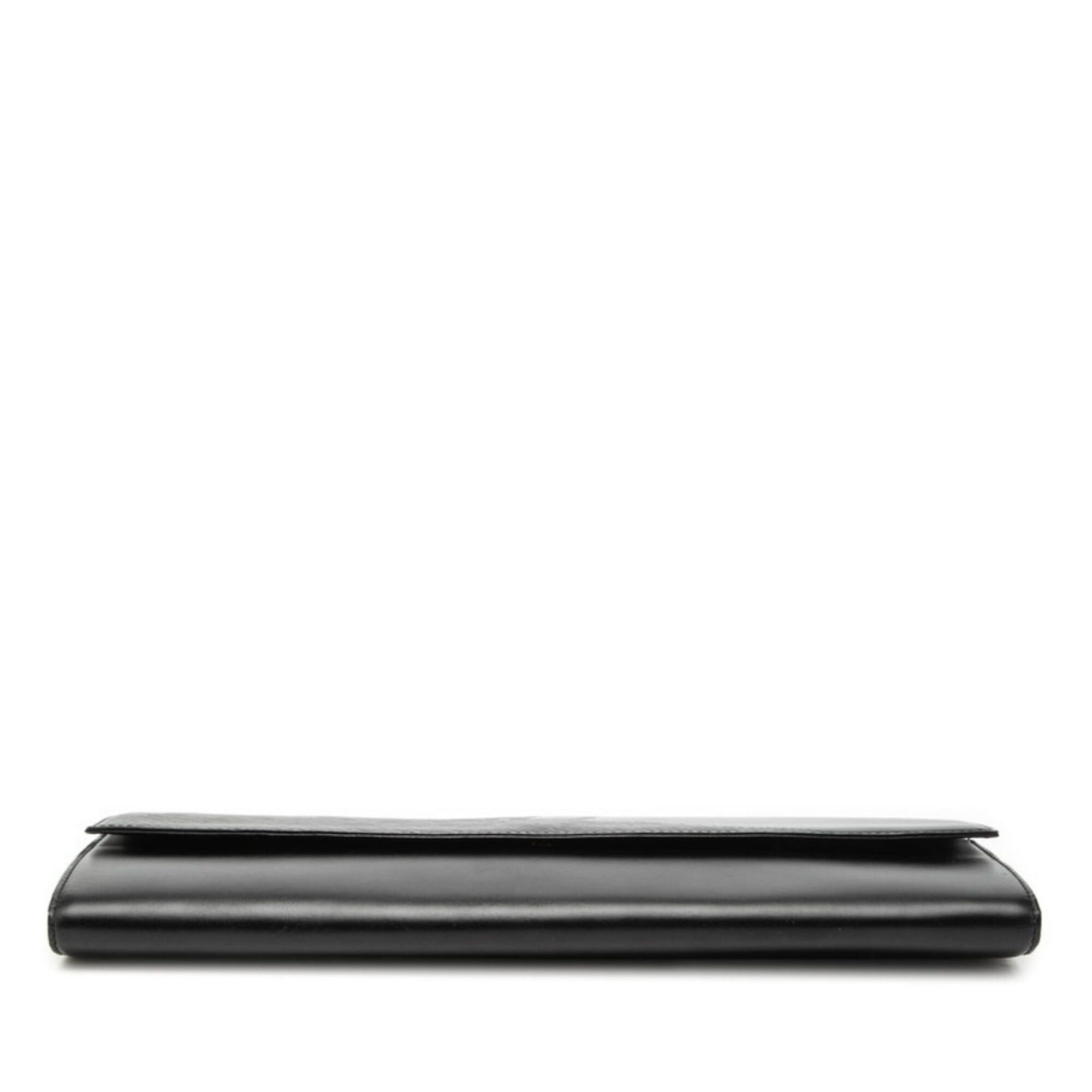 Louis Vuitton Louis Vuitton Opera Aegean Second Bag Clutch Black Leather Women's LOUIS VUITTON Size ONE SIZE - 3 Thumbnail
