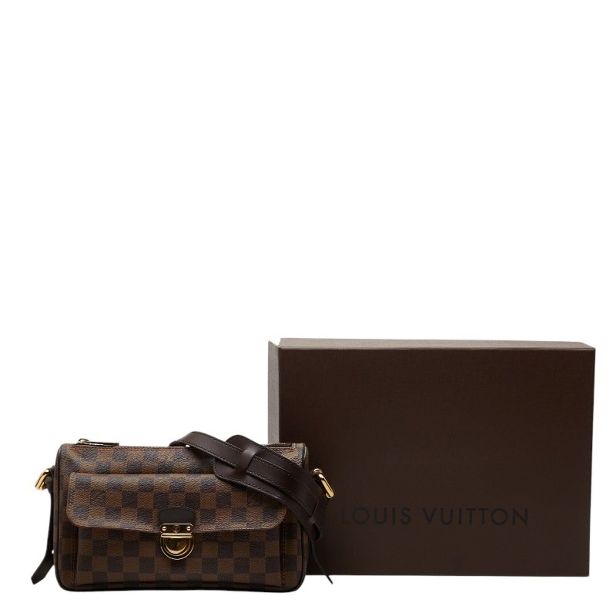 Louis Vuitton Louis Vuitton Damier Ravello PM Shoulder Bag N60007 Brown Leather Women's LOUIS VUITTON Size ONE SIZE - 12 Thumbnail