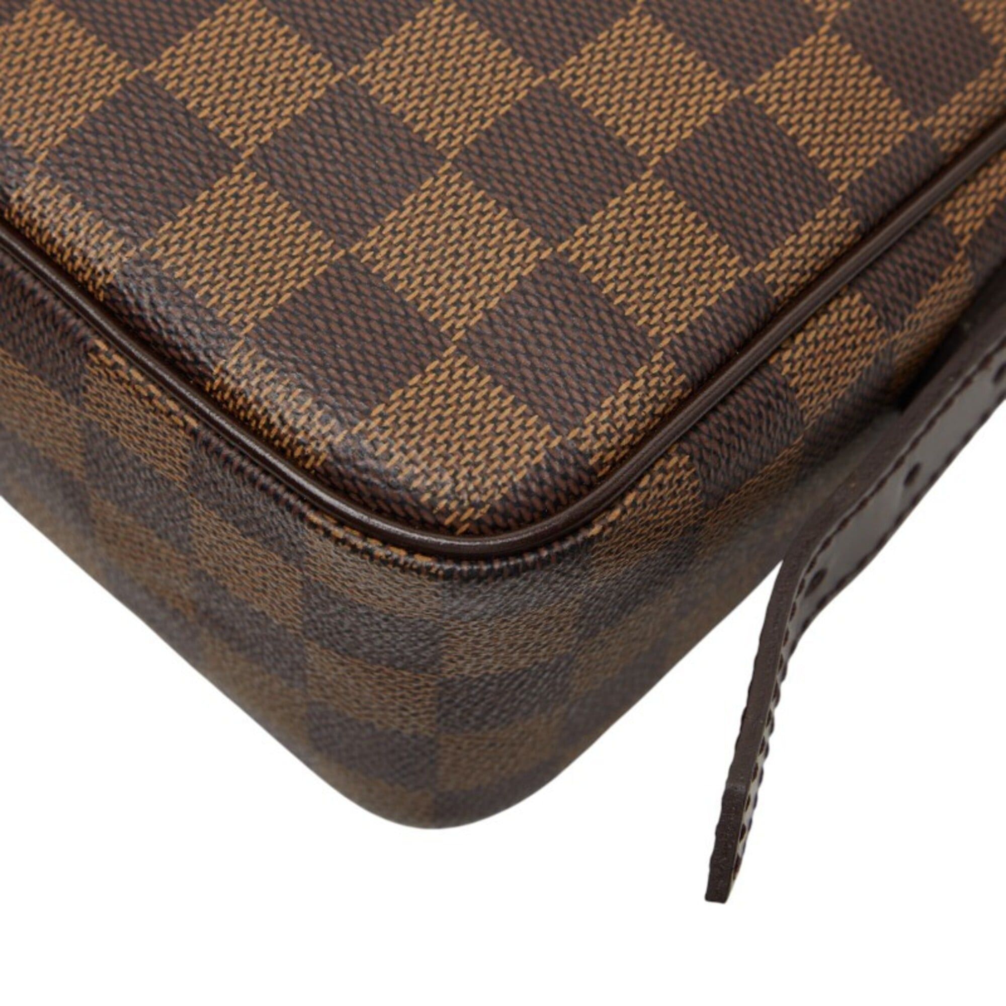 Louis Vuitton Louis Vuitton Damier Ravello PM Shoulder Bag N60007 Brown Leather Women's LOUIS VUITTON Size ONE SIZE - 6 Thumbnail