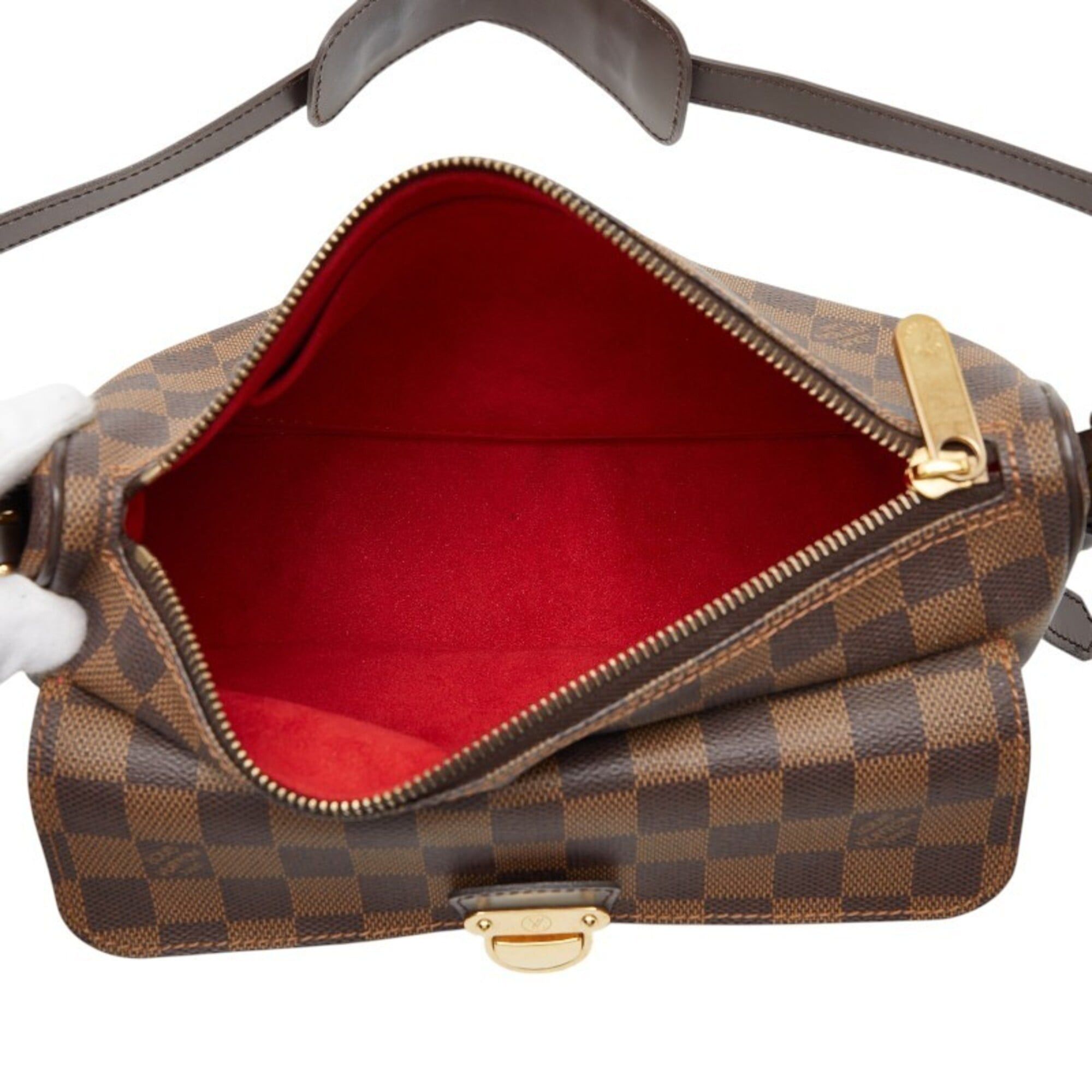 Louis Vuitton Louis Vuitton Damier Ravello PM Shoulder Bag N60007 Brown Leather Women's LOUIS VUITTON Size ONE SIZE - 8 Thumbnail
