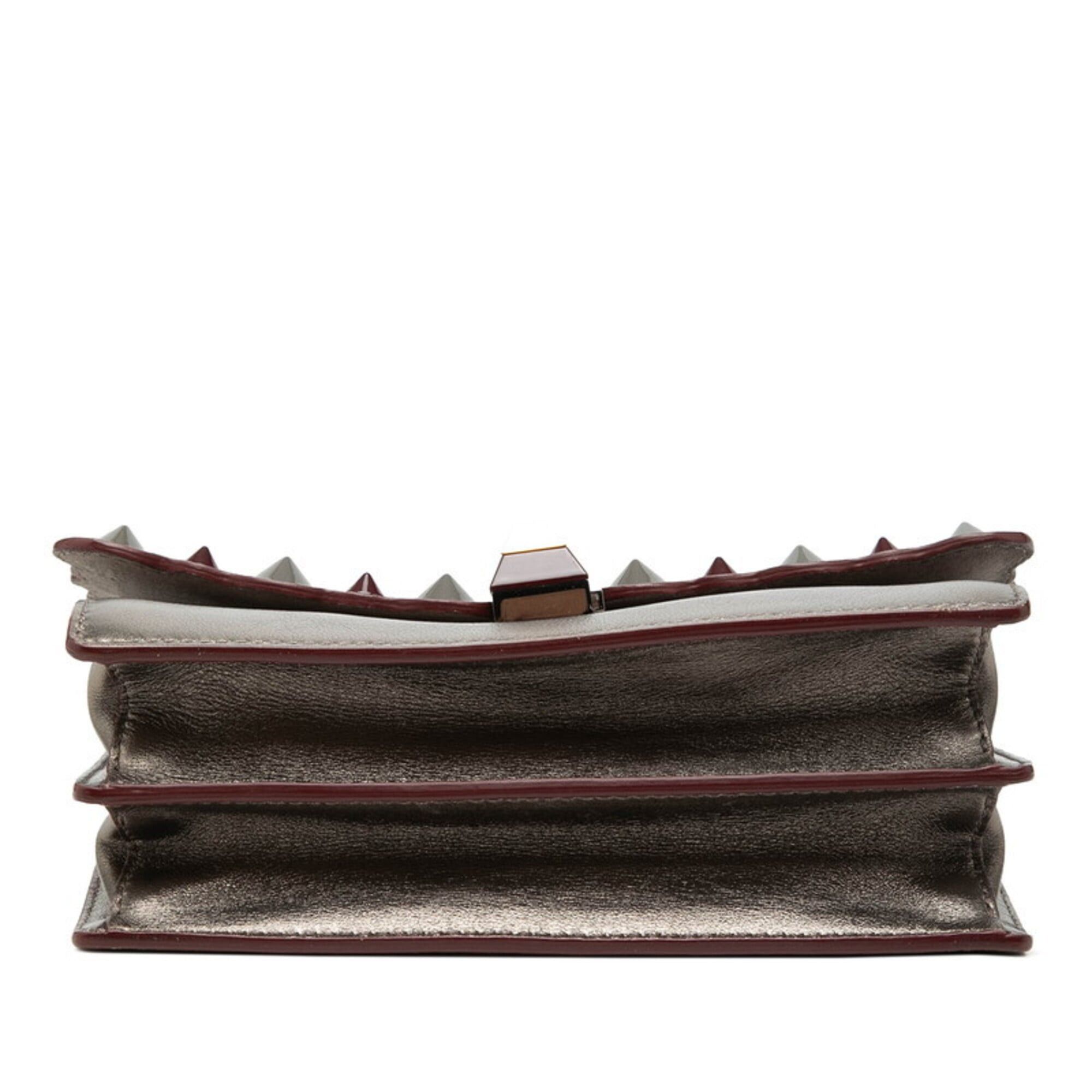 Fendi Fendi Kanai Chain Shoulder Bag, Silver Leather, Women's FENDI Size ONE SIZE - 3 Thumbnail