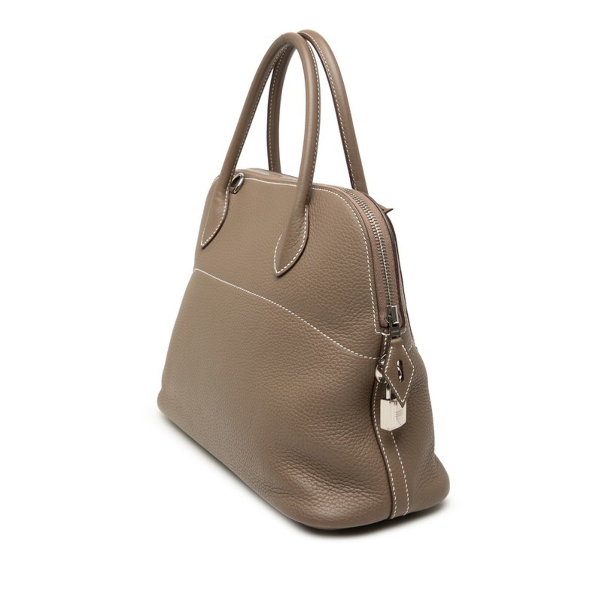 Hermes Hermes Bolide 31 Handbag Shoulder Bag 2-Way Etoupe Greige Silver Hardware Taurillon Clemence Leather Women's HERMES Size ONE SIZE - 2 Thumbnail
