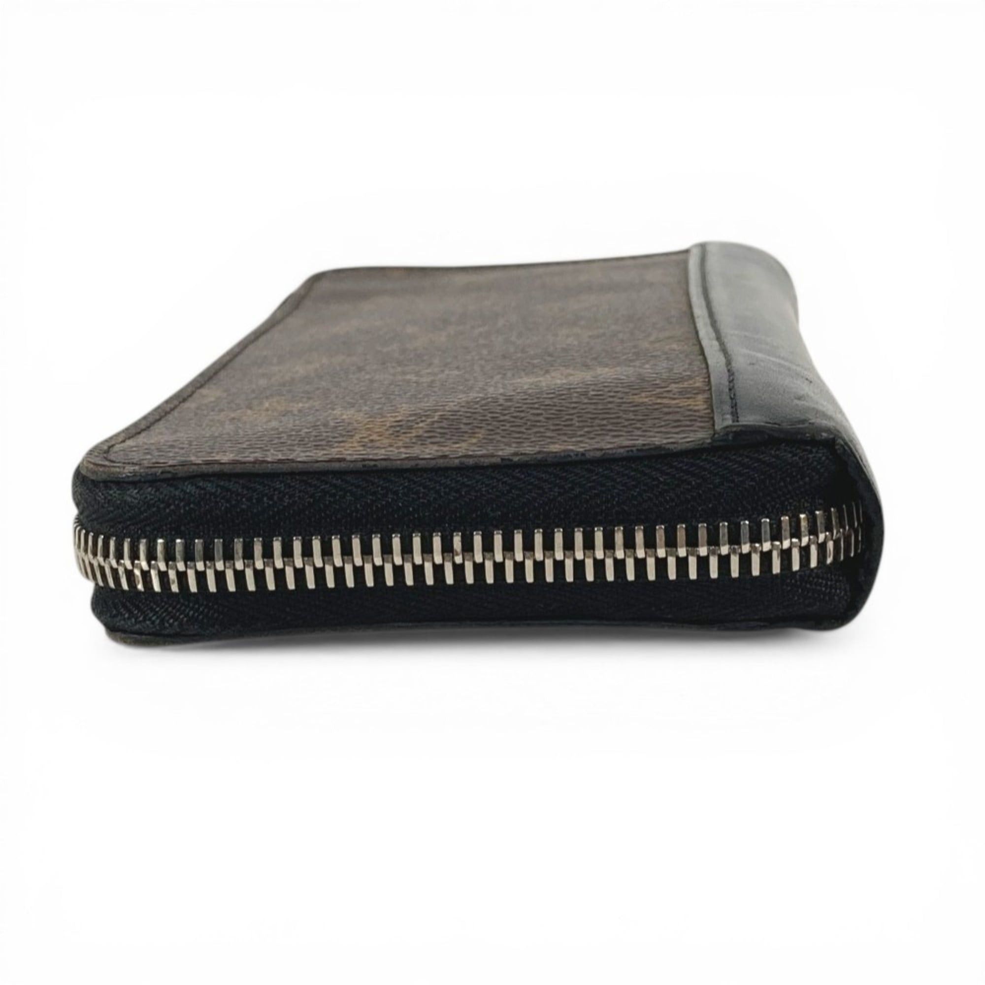 Louis Vuitton LOUIS VUITTON M60109 Monogram Macassar Zippy Wallet Vertical Long Wallet, Round Zipper, Canvas, Men's/Women's, Brown Size ONE SIZE - 4 Thumbnail