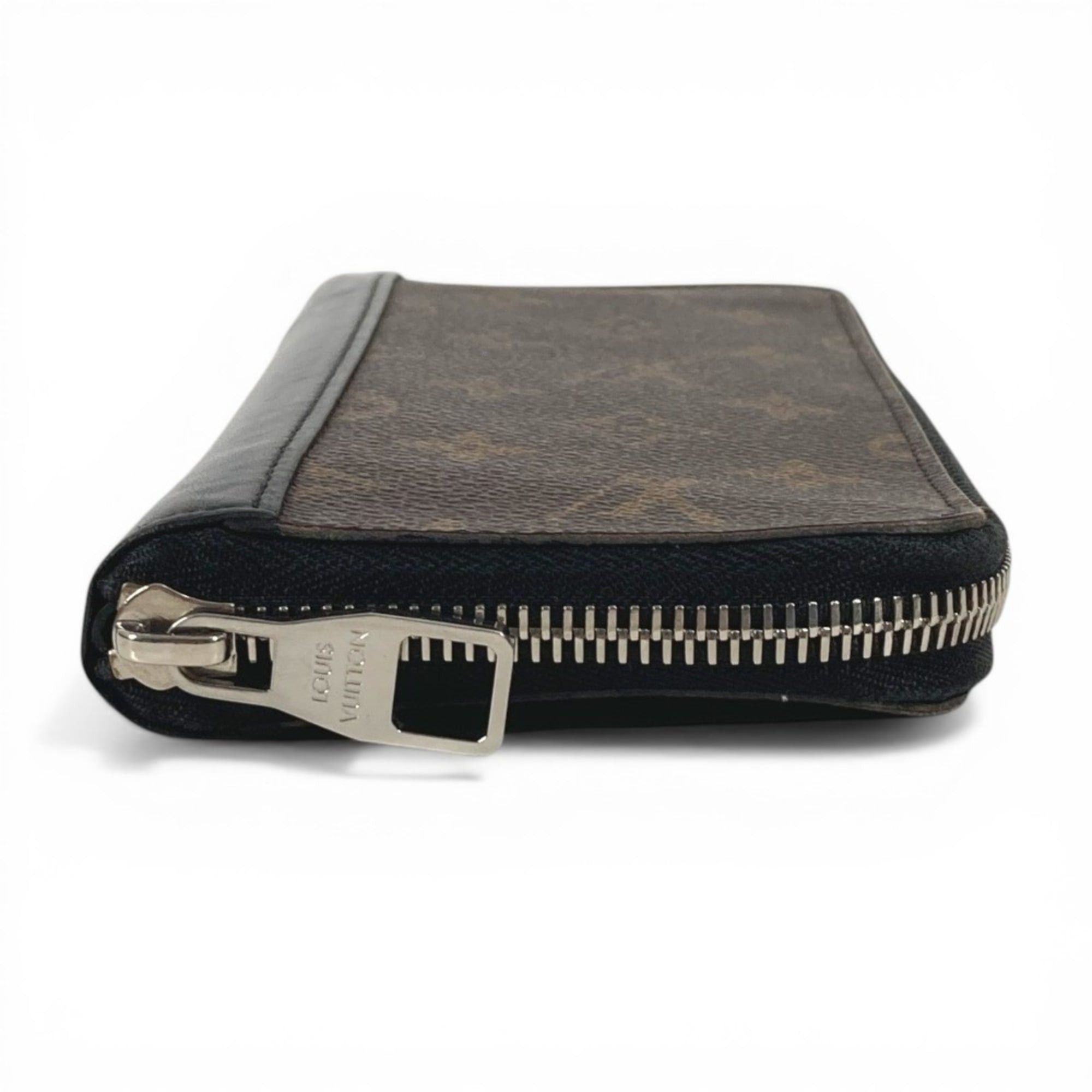 Louis Vuitton LOUIS VUITTON M60109 Monogram Macassar Zippy Wallet Vertical Long Wallet, Round Zipper, Canvas, Men's/Women's, Brown Size ONE SIZE - 5 Thumbnail