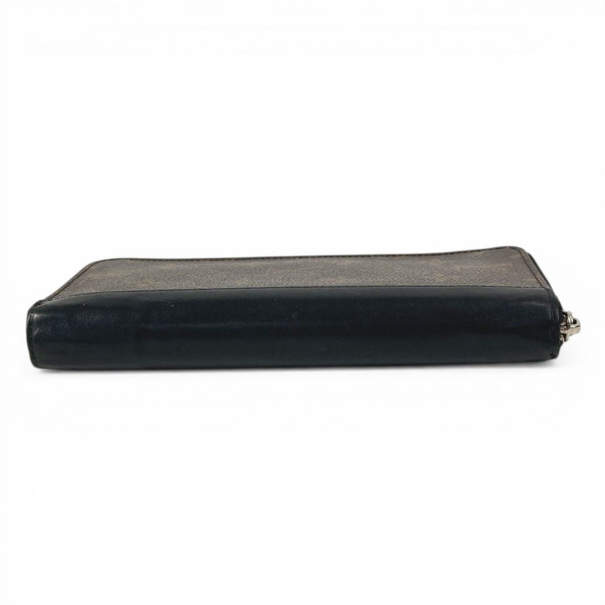 Louis Vuitton LOUIS VUITTON M60109 Monogram Macassar Zippy Wallet Vertical Long Wallet, Round Zipper, Canvas, Men's/Women's, Brown Size ONE SIZE - 3 Thumbnail