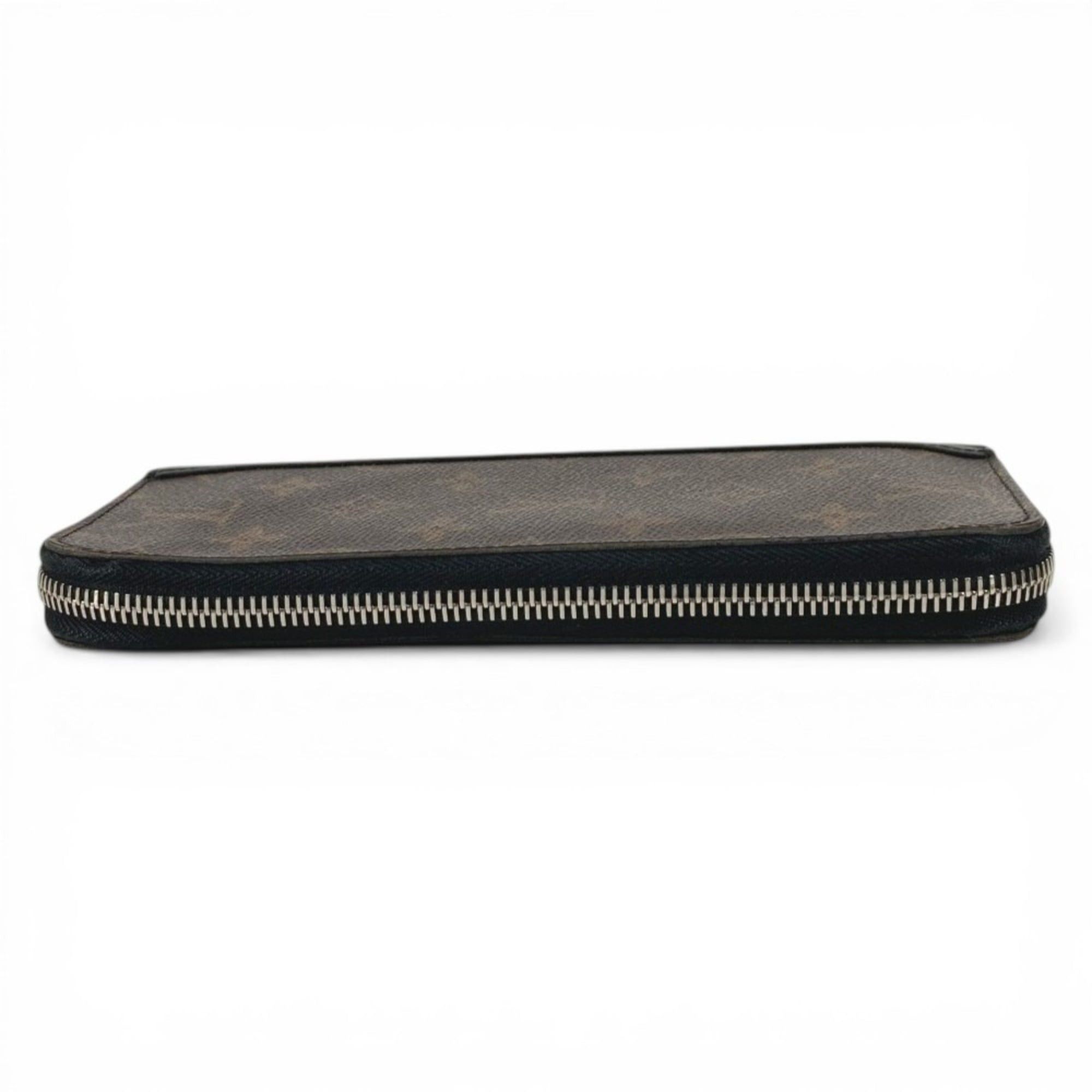 Louis Vuitton LOUIS VUITTON M60109 Monogram Macassar Zippy Wallet Vertical Long Wallet, Round Zipper, Canvas, Men's/Women's, Brown Size ONE SIZE - 6 Thumbnail
