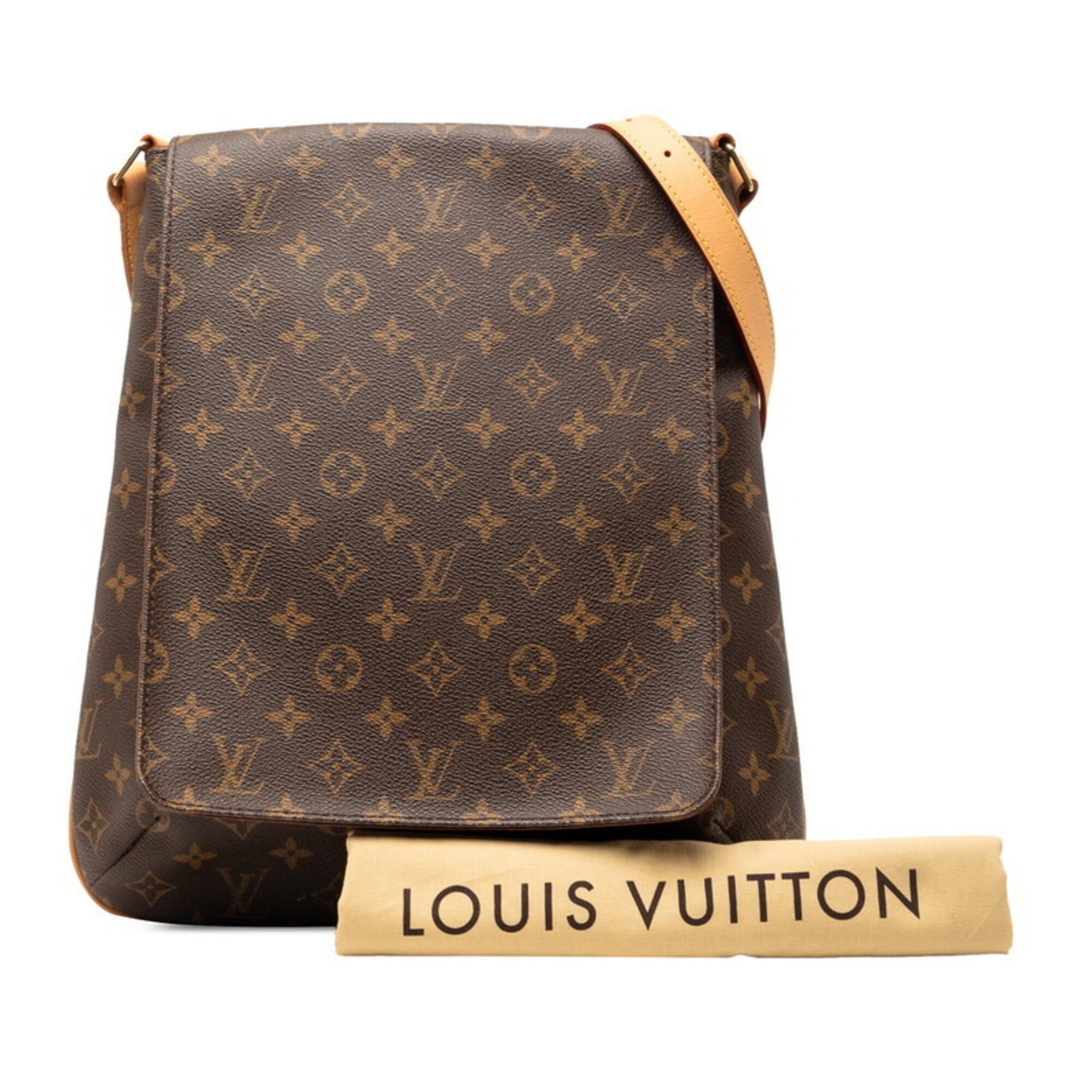 Louis Vuitton Louis Vuitton Monogram Musette Crossbody Shoulder Bag M51256 Brown Leather Women's LOUIS VUITTON Size ONE SIZE - 8 Thumbnail