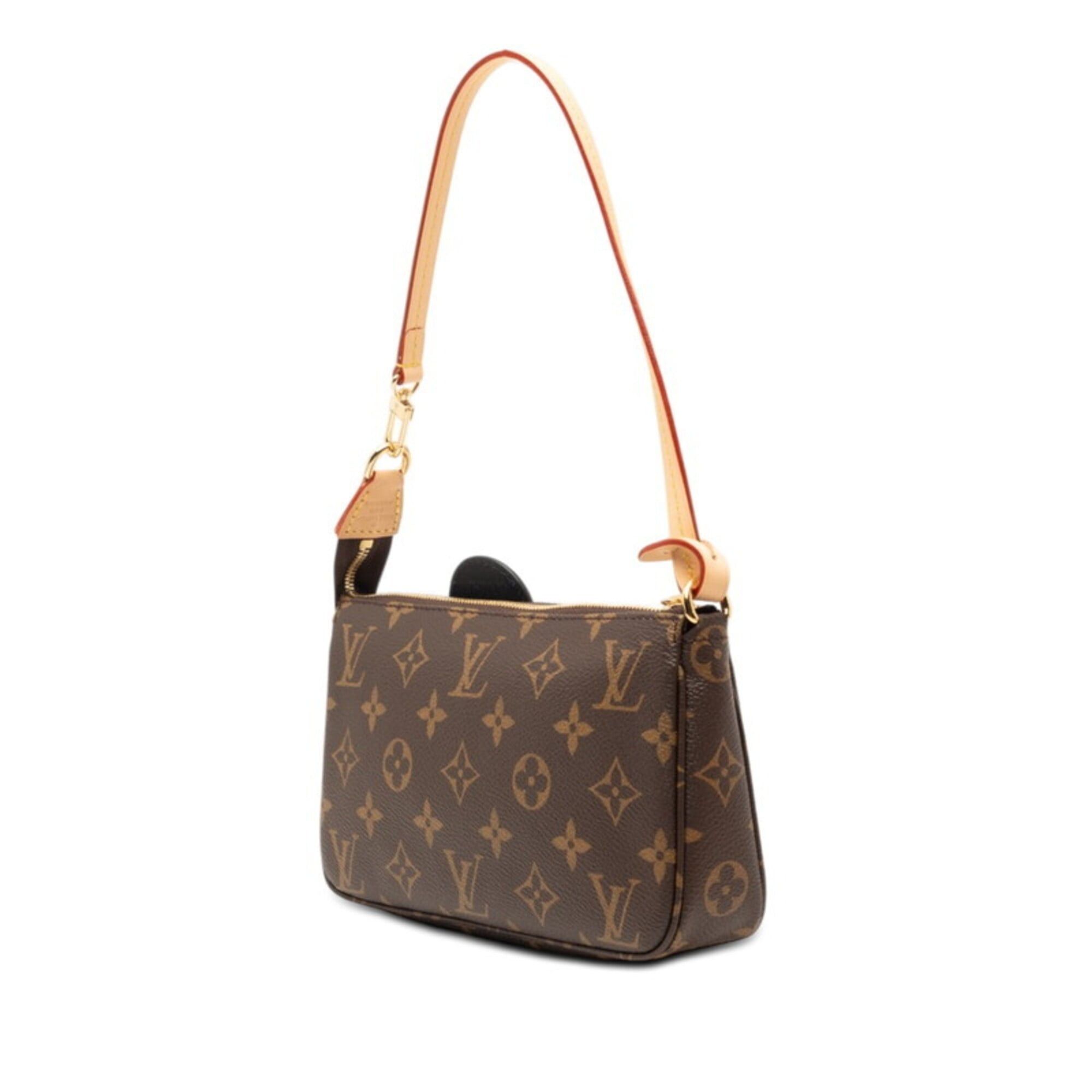 Louis Vuitton Louis Vuitton LV x TM Monogram Pochette Accessoires Takashi Murakami Handbag M13440 Brown Leather Women's LOUIS VUITTON Size ONE SIZE - 2 Thumbnail