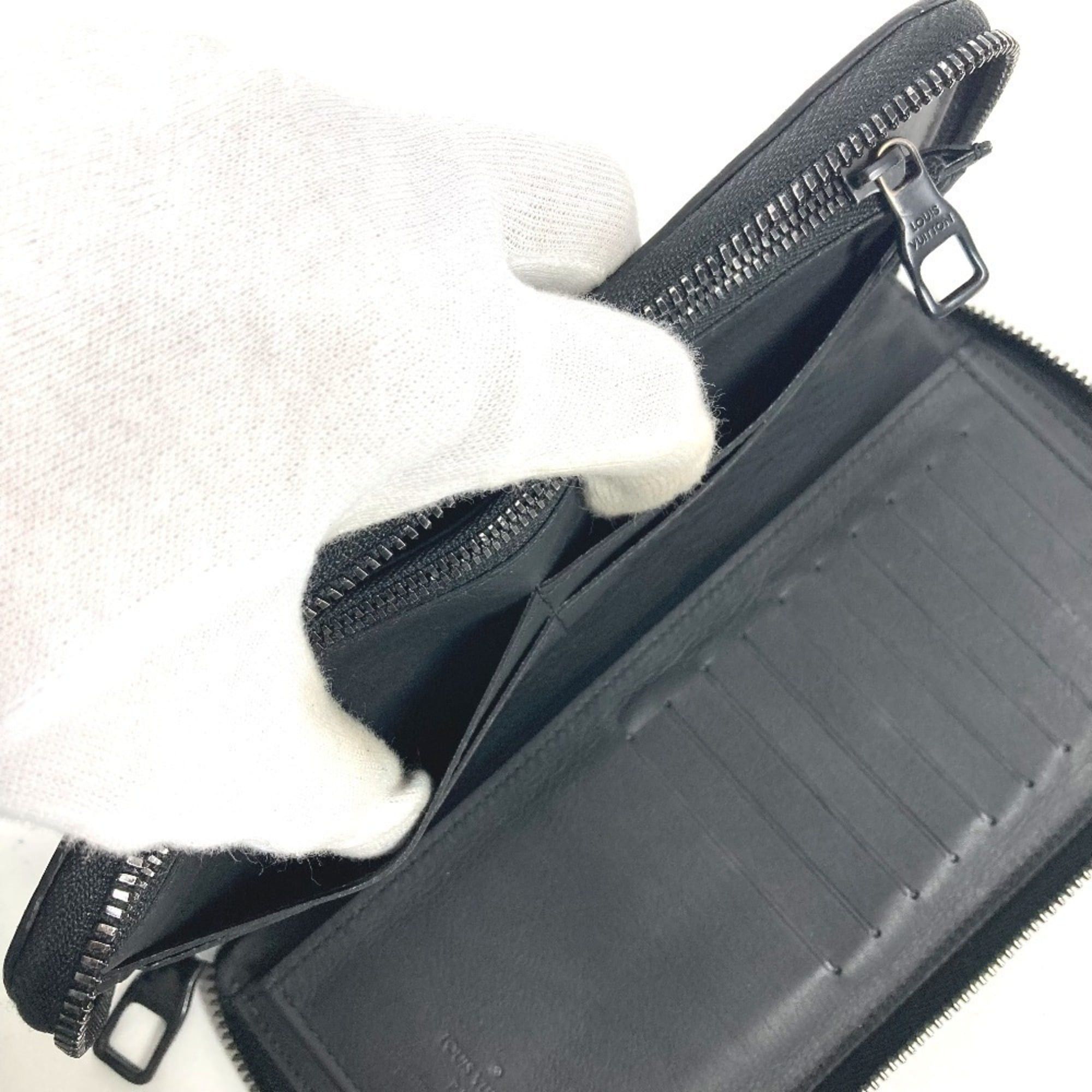 Louis Vuitton LOUIS VUITTON M69047 Monogram Embossed Zippy Wallet Vertical Long Wallet, Round Zipper, Taurillon Clemence Leather, Men's and Women's, Black Size ONE SIZE - 11 Thumbnail