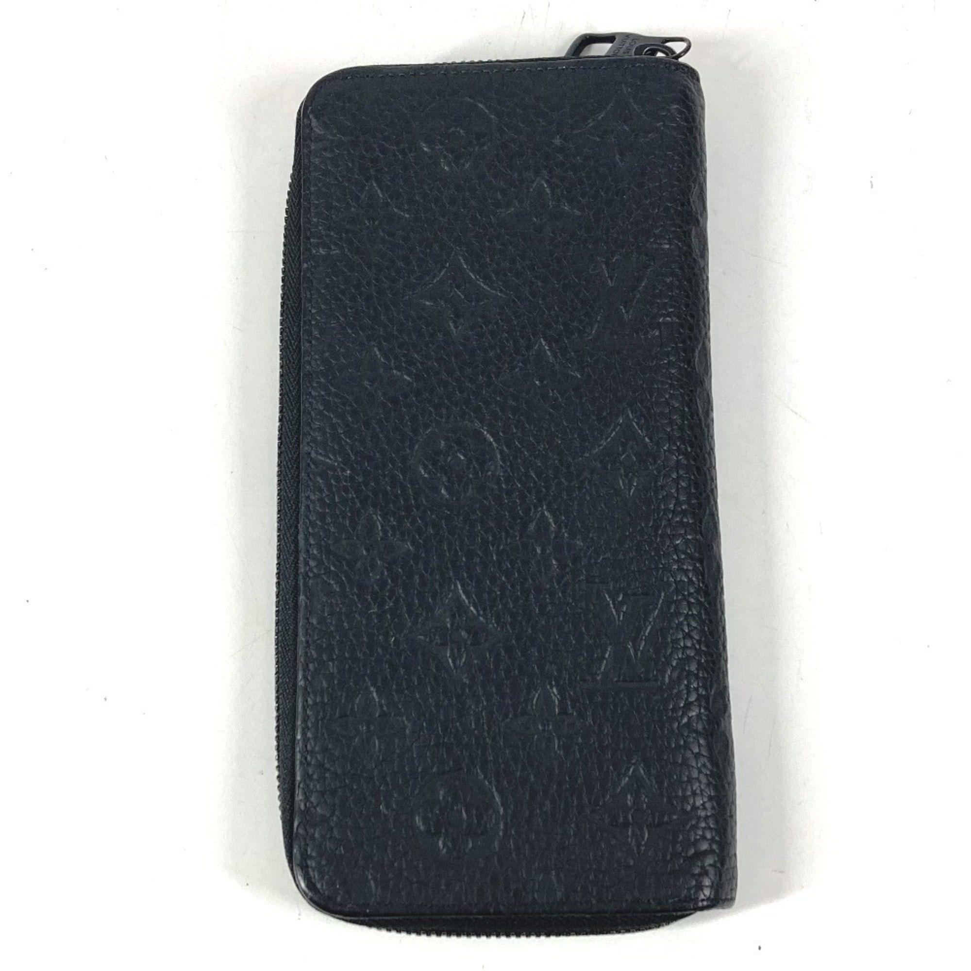 Louis Vuitton LOUIS VUITTON M69047 Monogram Embossed Zippy Wallet Vertical Long Wallet, Round Zipper, Taurillon Clemence Leather, Men's and Women's, Black Size ONE SIZE - 2 Thumbnail