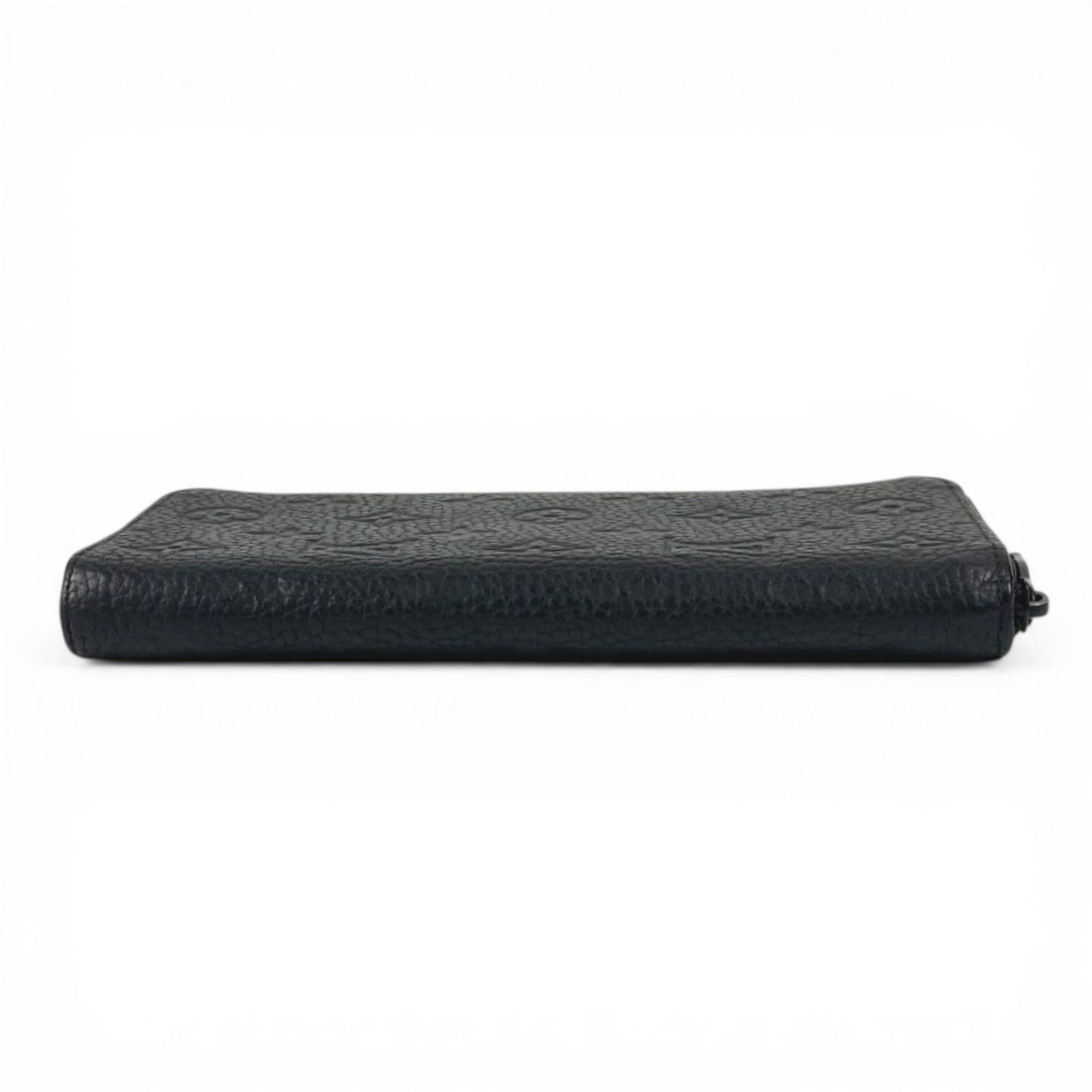 Louis Vuitton LOUIS VUITTON M69047 Monogram Embossed Zippy Wallet Vertical Long Wallet, Round Zipper, Taurillon Clemence Leather, Men's and Women's, Black Size ONE SIZE - 3 Thumbnail