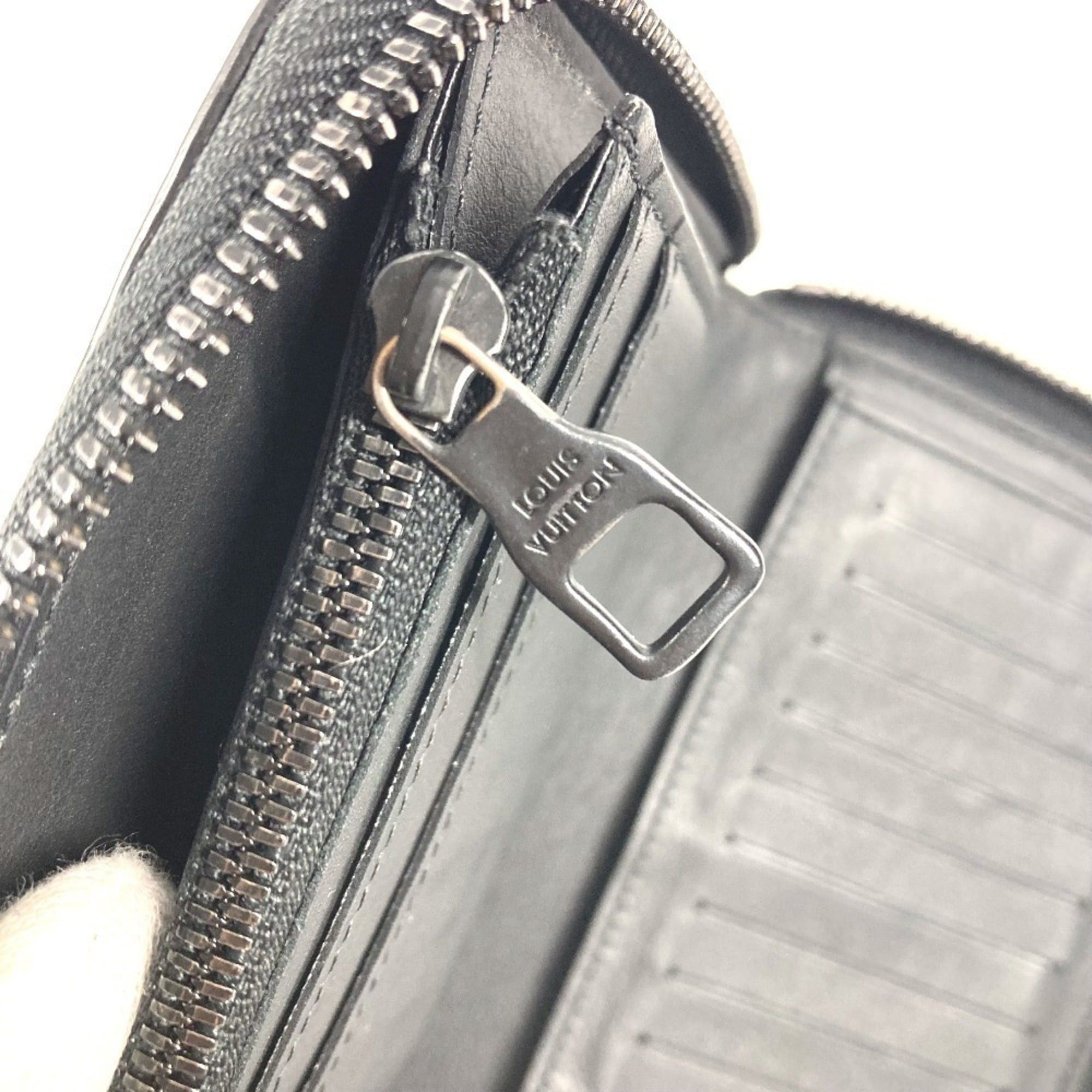 Louis Vuitton LOUIS VUITTON M69047 Monogram Embossed Zippy Wallet Vertical Long Wallet, Round Zipper, Taurillon Clemence Leather, Men's and Women's, Black Size ONE SIZE - 10 Thumbnail