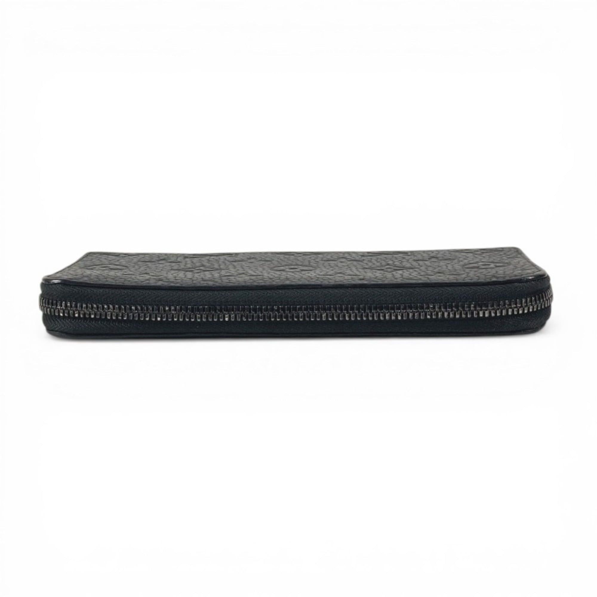 Louis Vuitton LOUIS VUITTON M69047 Monogram Embossed Zippy Wallet Vertical Long Wallet, Round Zipper, Taurillon Clemence Leather, Men's and Women's, Black Size ONE SIZE - 6 Thumbnail