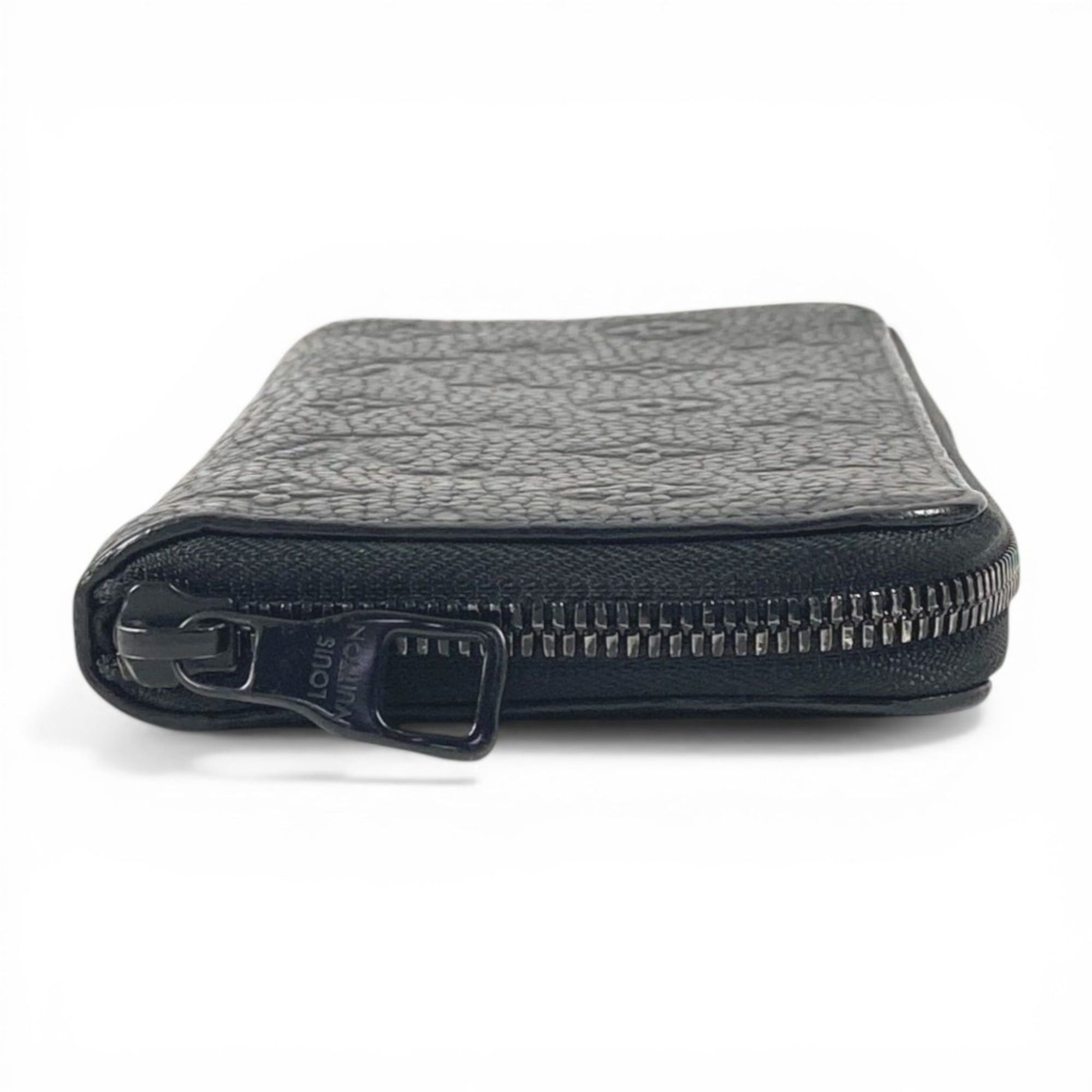Louis Vuitton LOUIS VUITTON M69047 Monogram Embossed Zippy Wallet Vertical Long Wallet, Round Zipper, Taurillon Clemence Leather, Men's and Women's, Black Size ONE SIZE - 5 Thumbnail