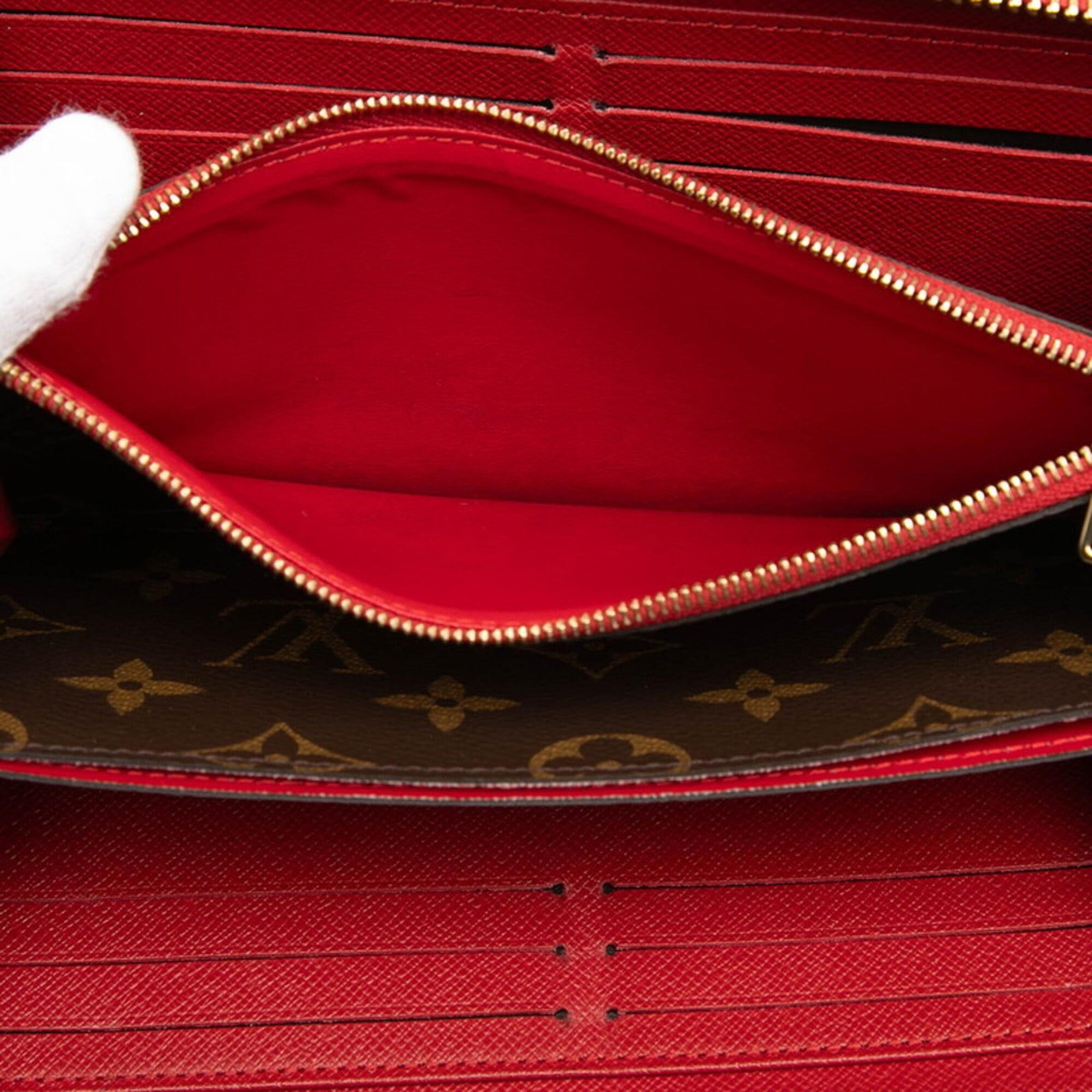 Louis Vuitton Louis Vuitton Monogram Zippy Wallet Retiro Long M61854 Brown Cerise Leather Women's LOUIS VUITTON Size ONE SIZE - 4 Thumbnail