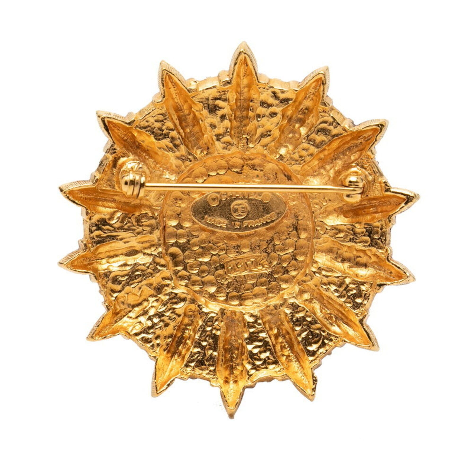 Chanel Chanel Emblem Coco Mark Brooch, Gold Plated, Women's CHANEL Size ONE SIZE - 2 Thumbnail