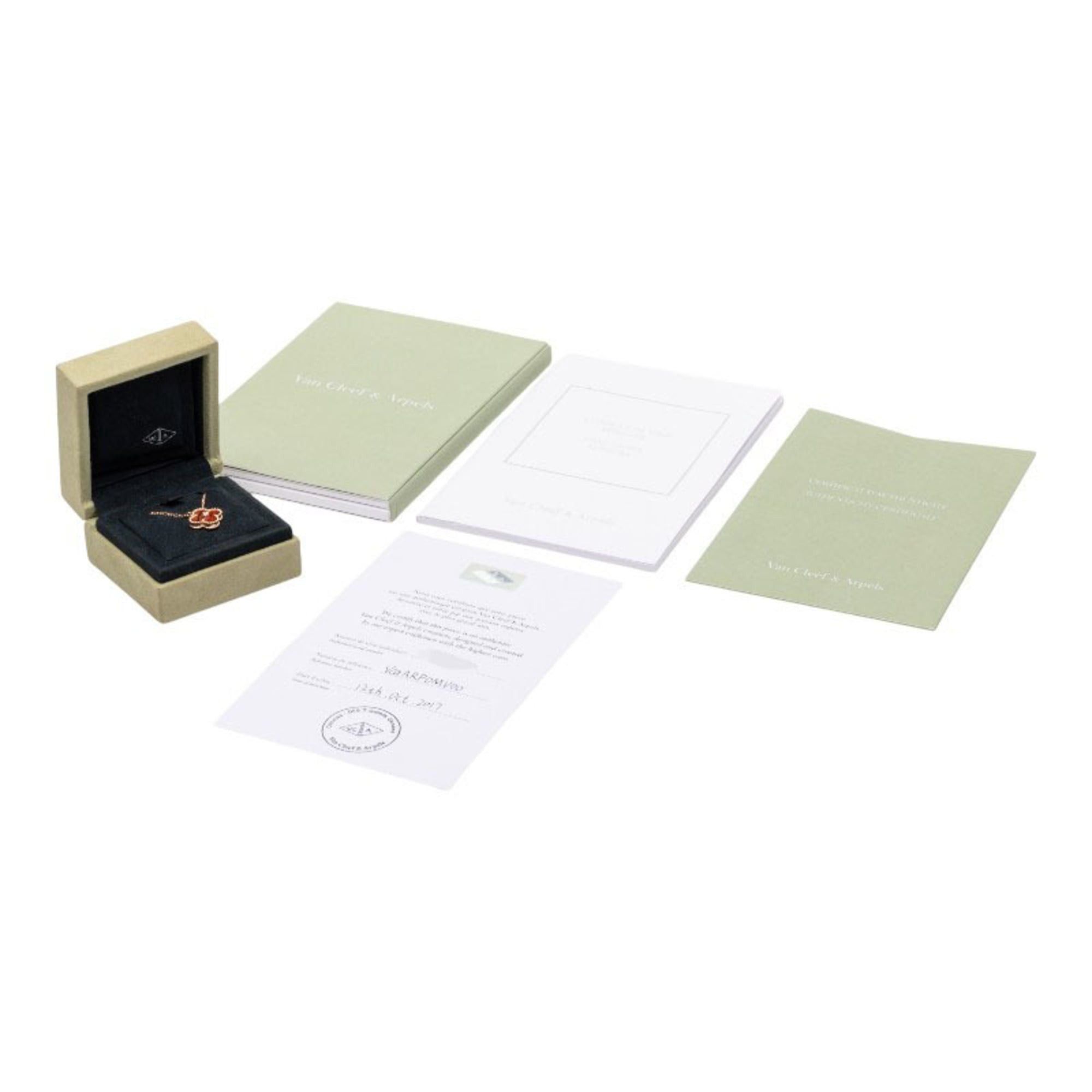 Van Cleef & Arpels Van Cleef & Arpels Vintage Alhambra 1P Diamond 2017 Christmas Limited Edition Pendant Necklace VCARPOMV00 18KPG Pink Gold Bullseye Women's Size ONE SIZE - 7 Thumbnail
