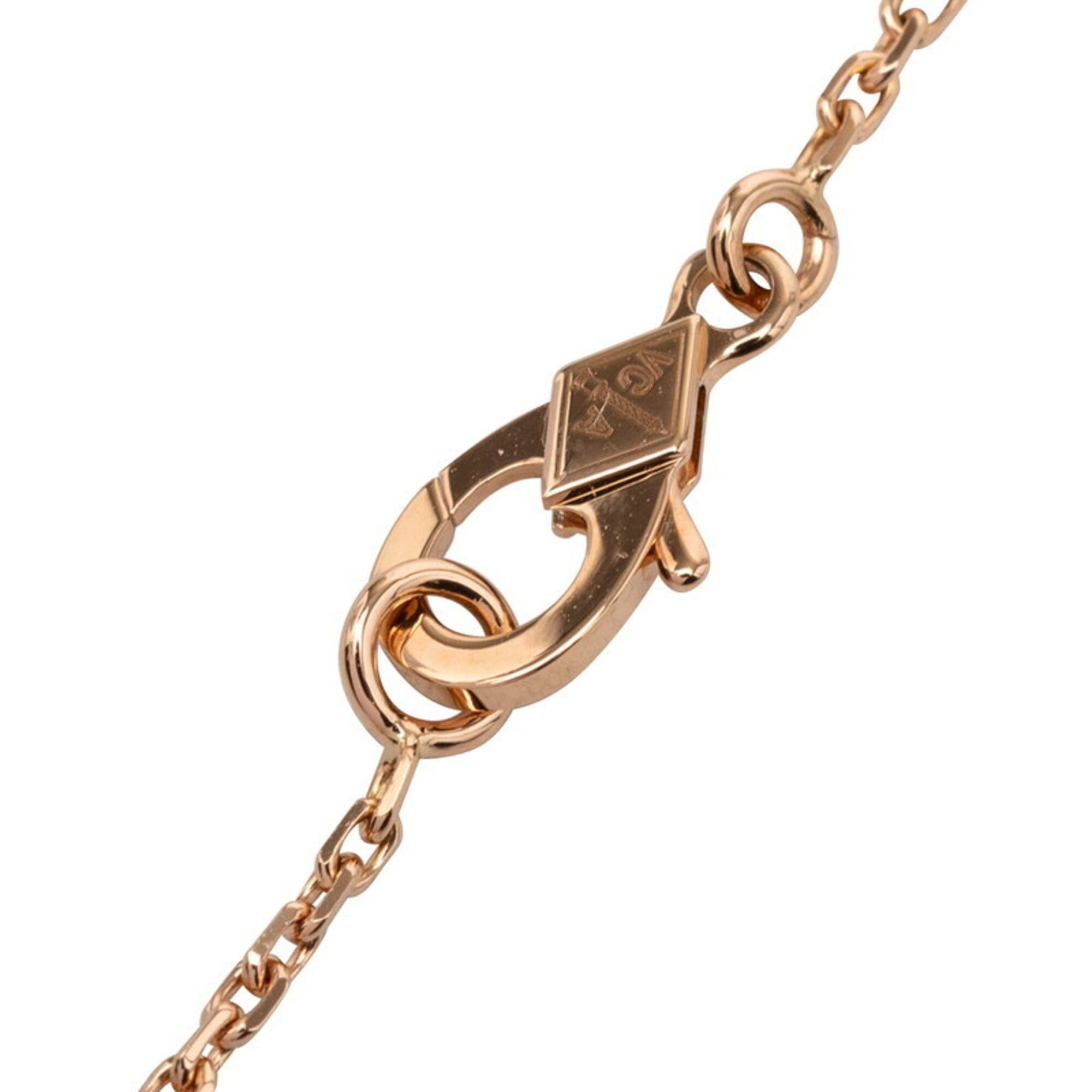 Van Cleef & Arpels Van Cleef & Arpels Vintage Alhambra 1P Diamond 2017 Christmas Limited Edition Pendant Necklace VCARPOMV00 18KPG Pink Gold Bullseye Women's Size ONE SIZE - 5 Thumbnail