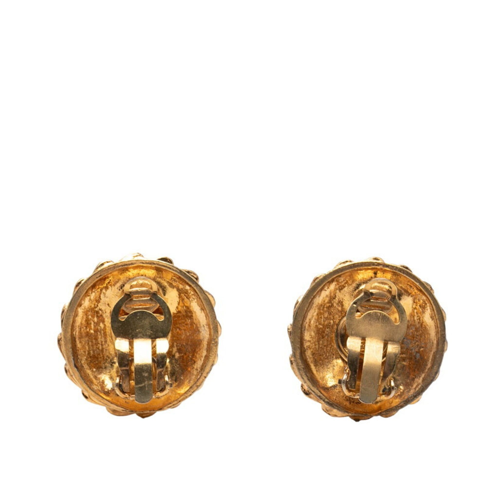 Chanel Chanel Vintage Mademoiselle Earrings, Gold Plated, Women's CHANEL Size ONE SIZE - 2 Thumbnail