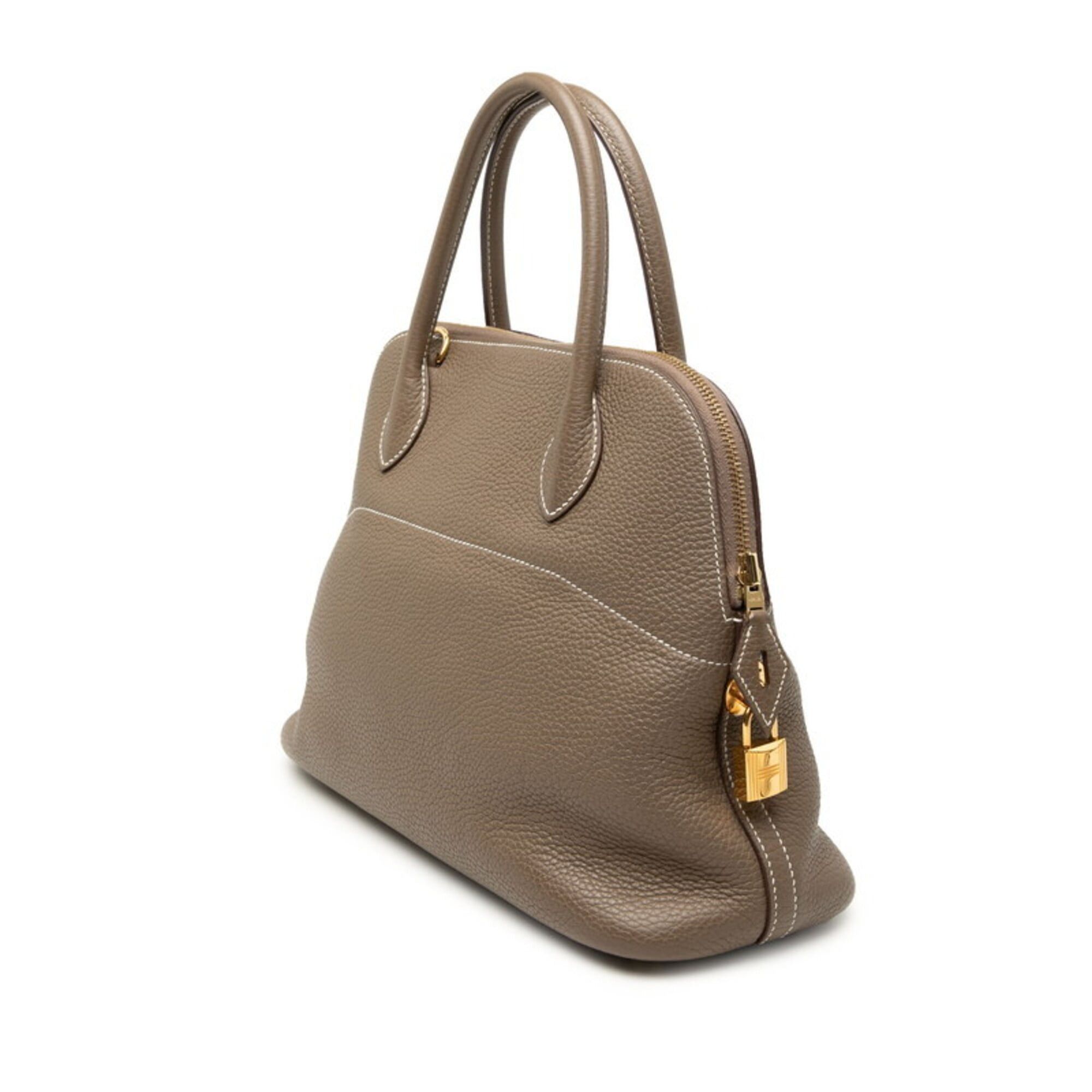 Hermes Hermes Bolide 31 Handbag Shoulder Bag 2-Way Etoupe Greige Gold Hardware Taurillon Clemence Leather Women's HERMES Size ONE SIZE - 2 Thumbnail